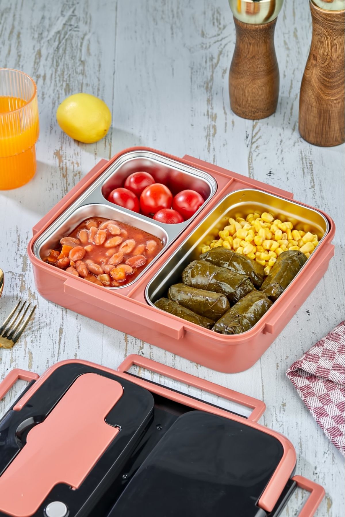 فلاسک صورتی yk 1392 سریال ویژه کارکنان ضد زنگ لوکس 3 کابینت مواد غذایی هازنت ترموس رنگ Cooker
