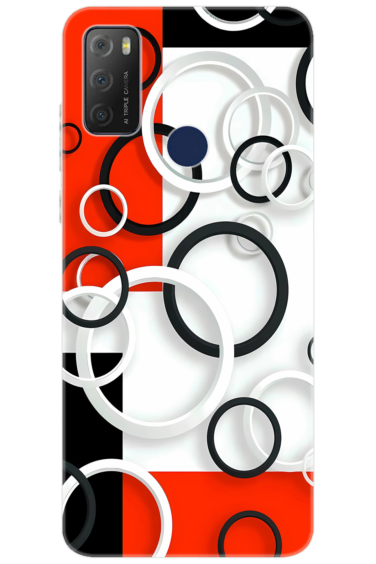 20E 6125D Compatible Sheath Pattern Printed Silicone Circle Design NGO:631 CP-faB0nFj