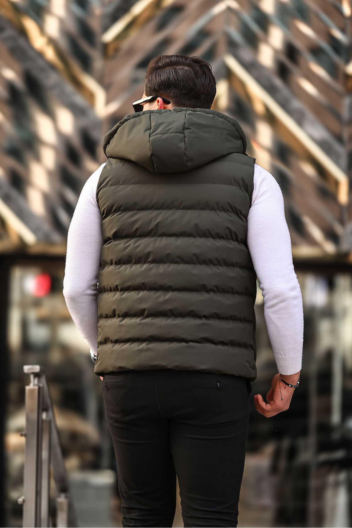Boymen-Vestă pentru bărbați rezistentă la apă și vânt. Vestă gonflabilă 4