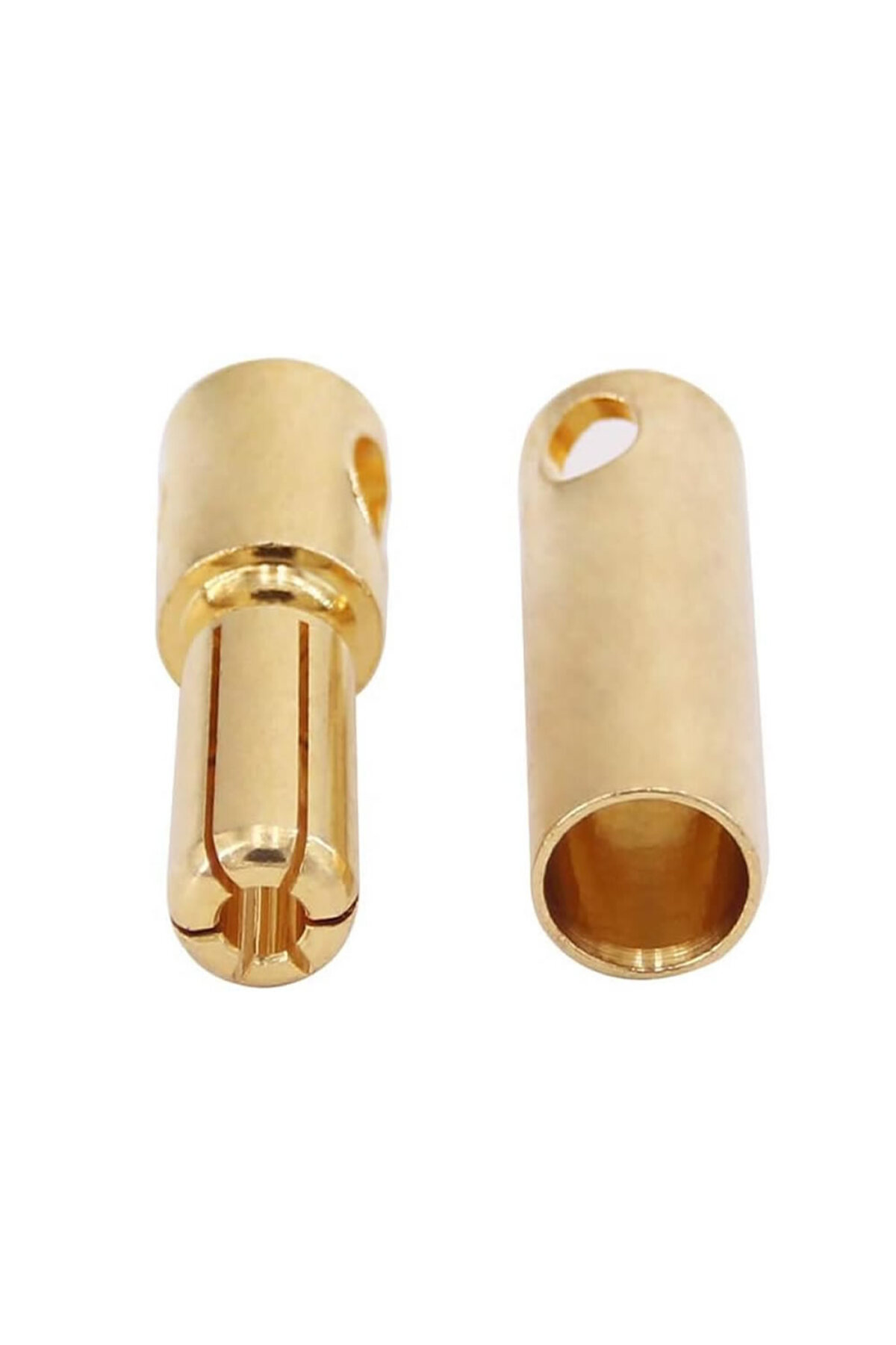 5mm Altın Kaplama Banana Dişi Erkek Soket  60A Pil Batarya Lion Bullet Plug Kablo Konnektör Esc 4
