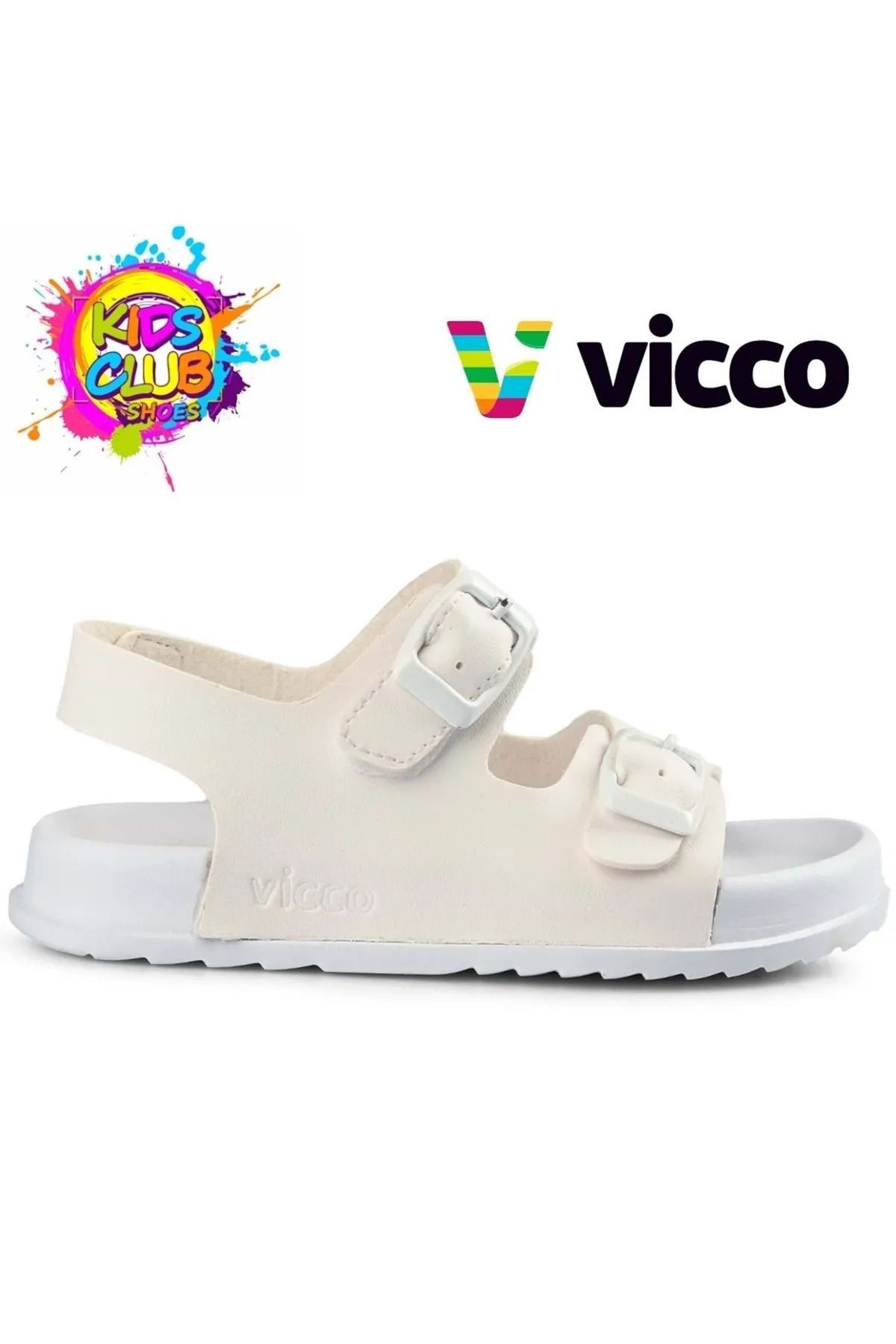 صندل سفید دخترانه و پسرانه بچگانه کلبه عرق نمی کند بو ، های ارتوپدی کامل را چرخاند. Vicco