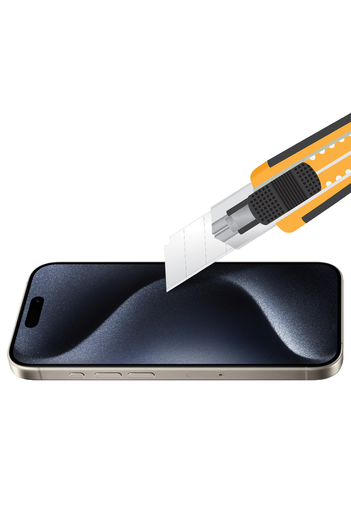 Buff iPhone 15 Pro 5D EasyFit 2 Adet Ekran Koruyucu 4