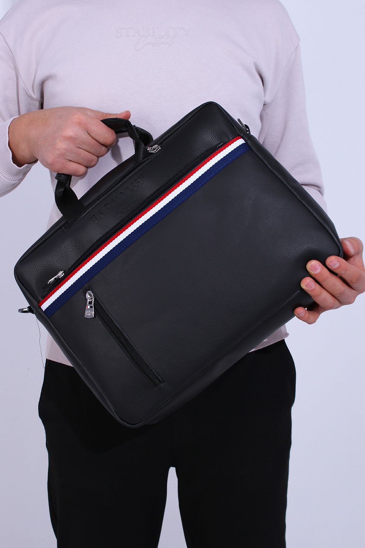 BASE. Polo Assn 21592-21591 کیف لپ تاپ کیف مسنجر کیف مک بوک کوله پشتی مشکی U.S. Polo Assn.