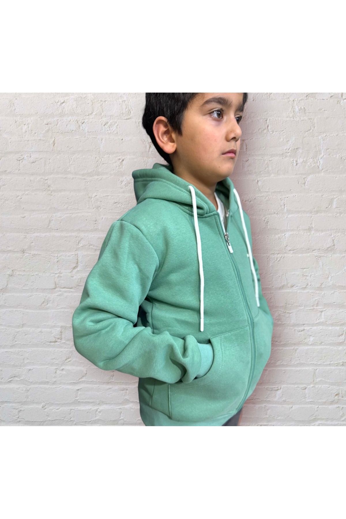 سویشرت پسرانه سبز İvven's | 1313-02 اورجینال - تصویر 7