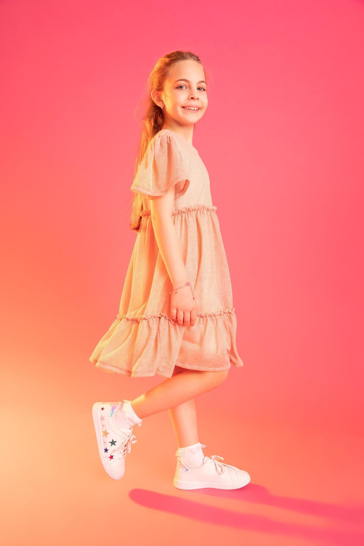 لباس مجلسی دخترانه اکرو دفکتوDefacto | X3861A622SM اورجینال - تصویر 3