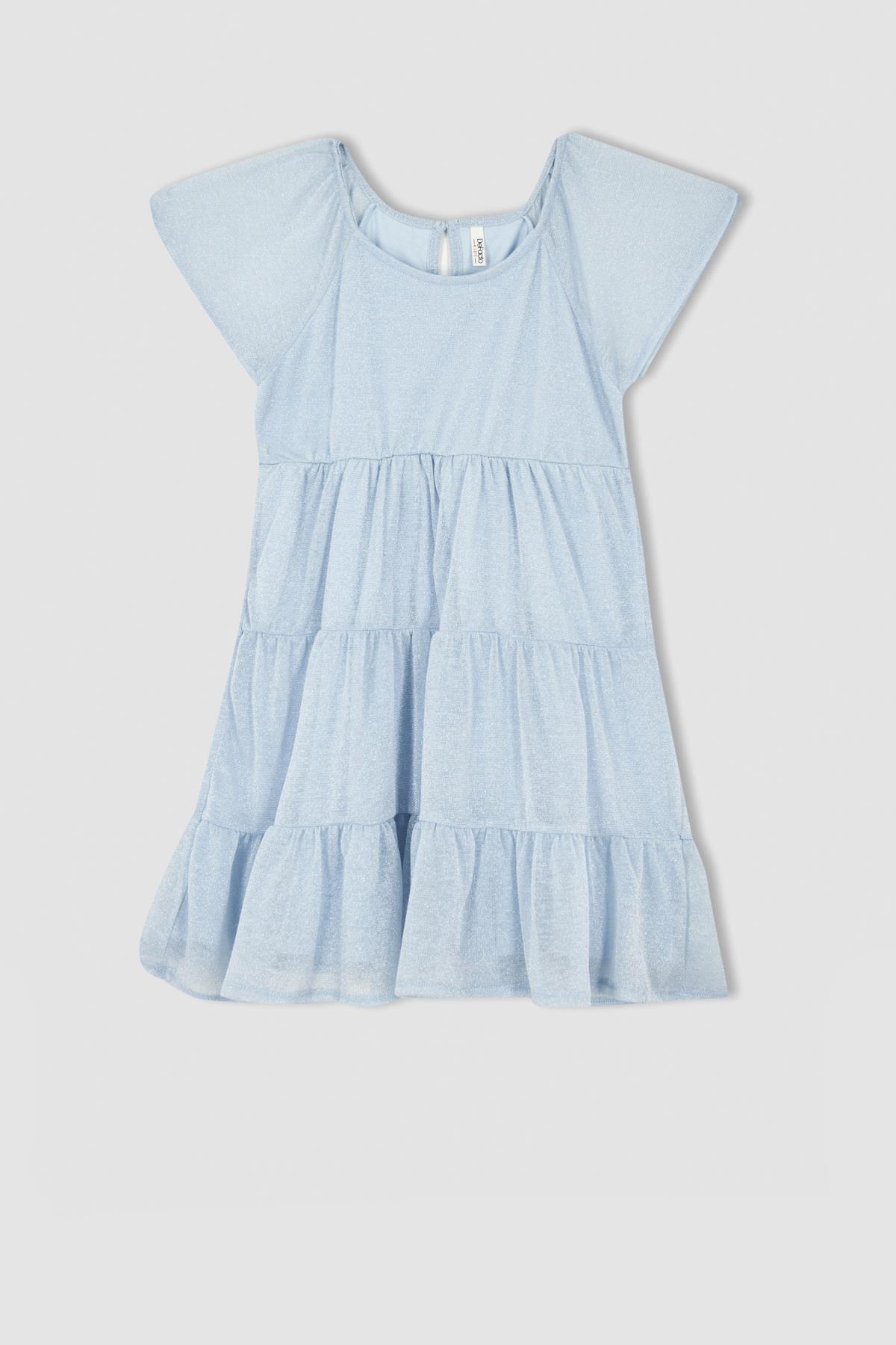 لباس مجلسی دخترانه فیروزه دفکتوDefacto | X3859A622SM اورجینال - تصویر 4