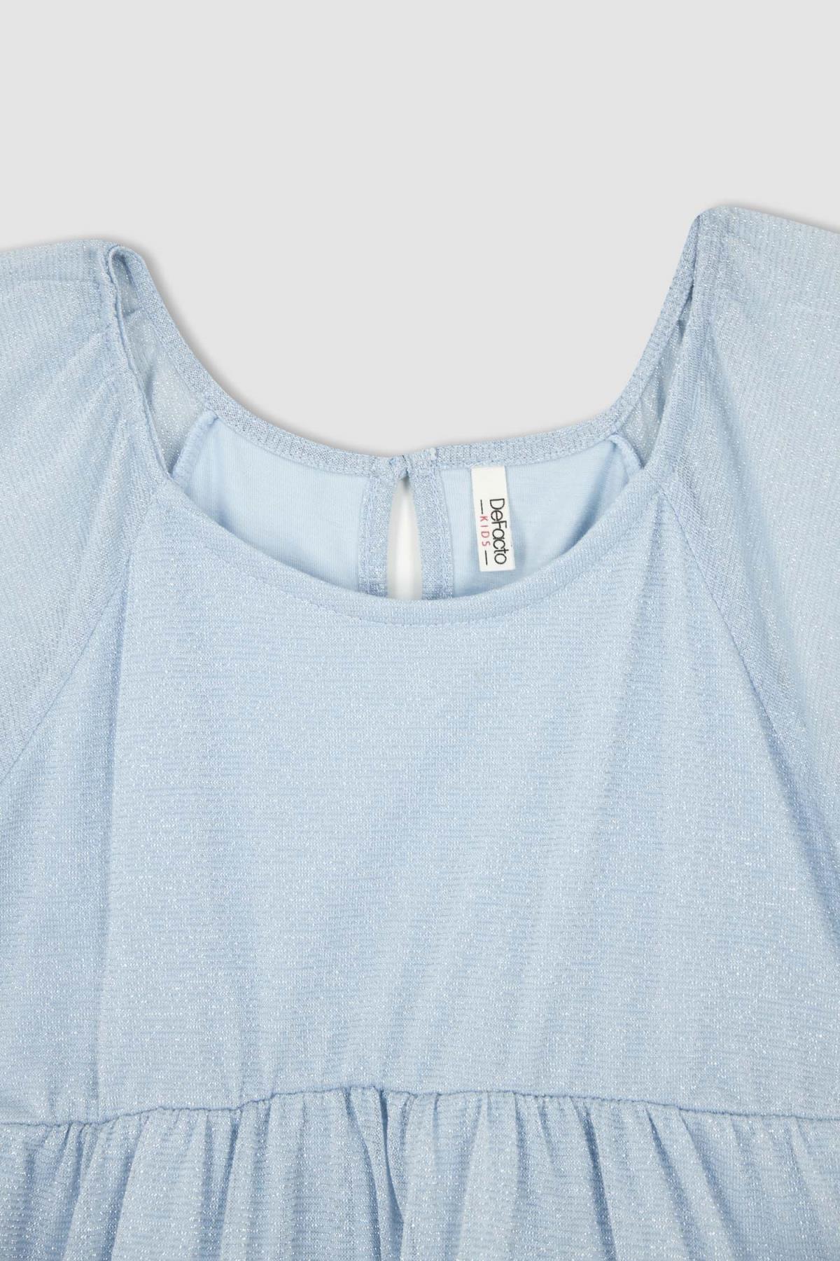 لباس مجلسی دخترانه فیروزه دفکتوDefacto | X3859A622SM اورجینال - تصویر 5