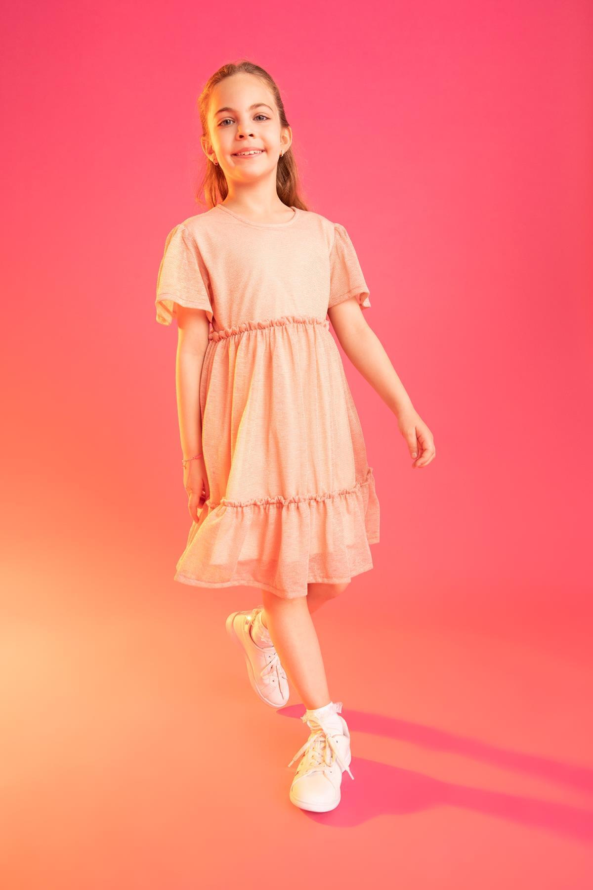 لباس مجلسی دخترانه اکرو دفکتوDefacto | X3861A622SM اورجینال - تصویر 2