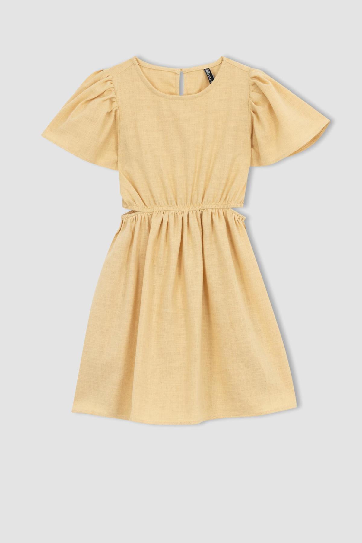 لباس مجلسی دخترانه بژ دفکتوDefacto | Z8283A623SM اورجینال - تصویر 8