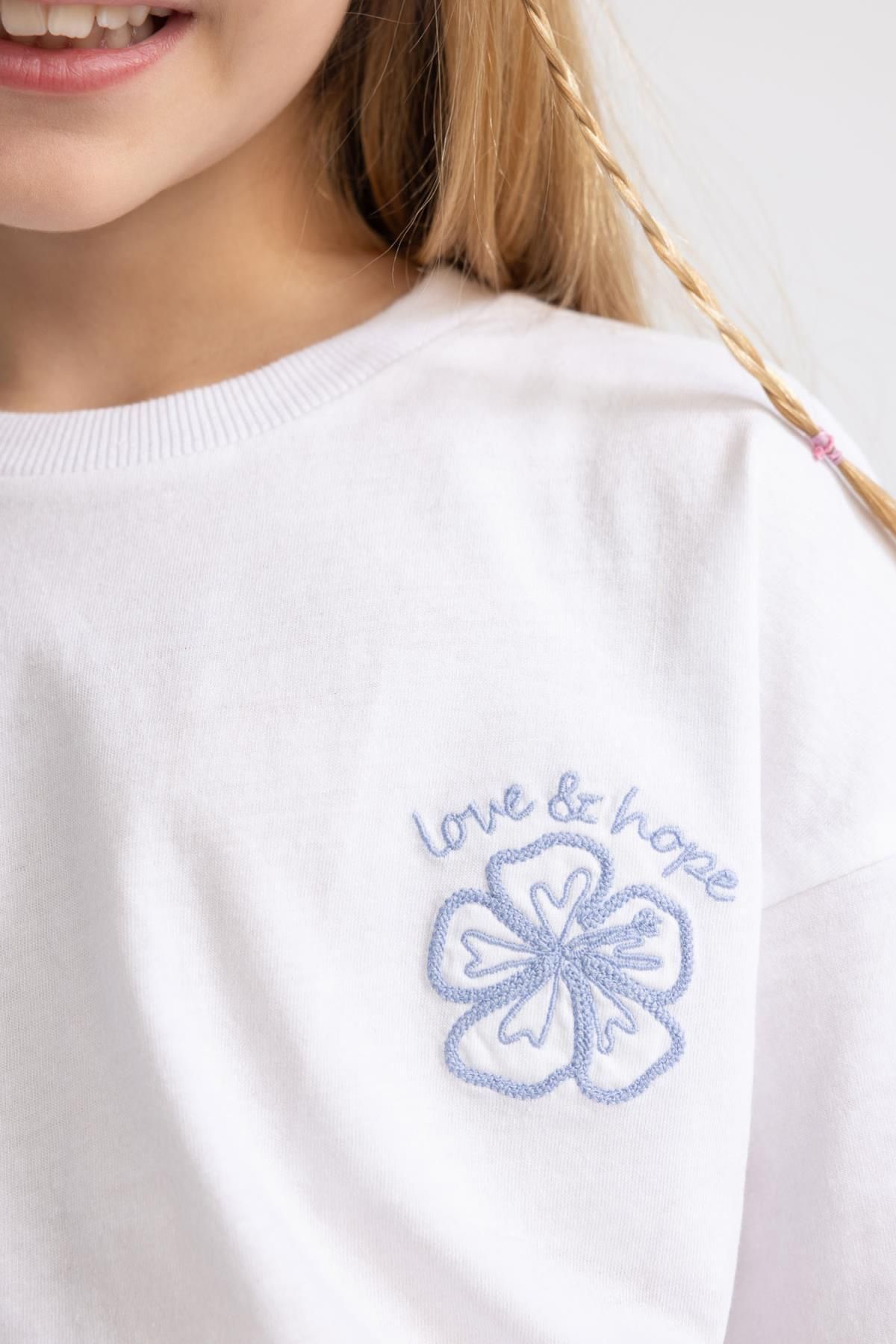 DeFacto-Kurzarm-T-Shirt-Rock für Mädchen, 2-teiliges Set Z8985a623sm 6