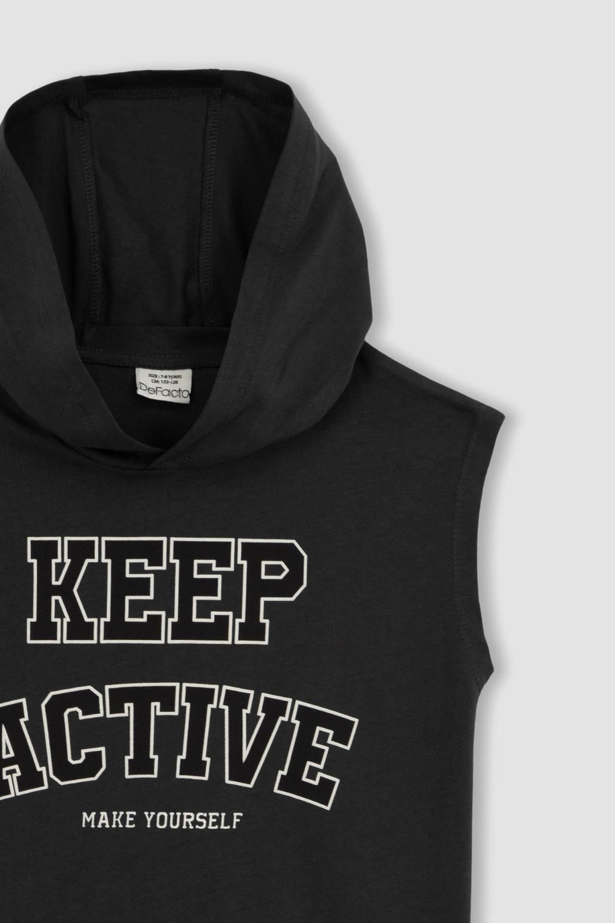 DeFacto-Tanktop mit Kapuze und Aufdruck für Jungen Z8884a623hs 8