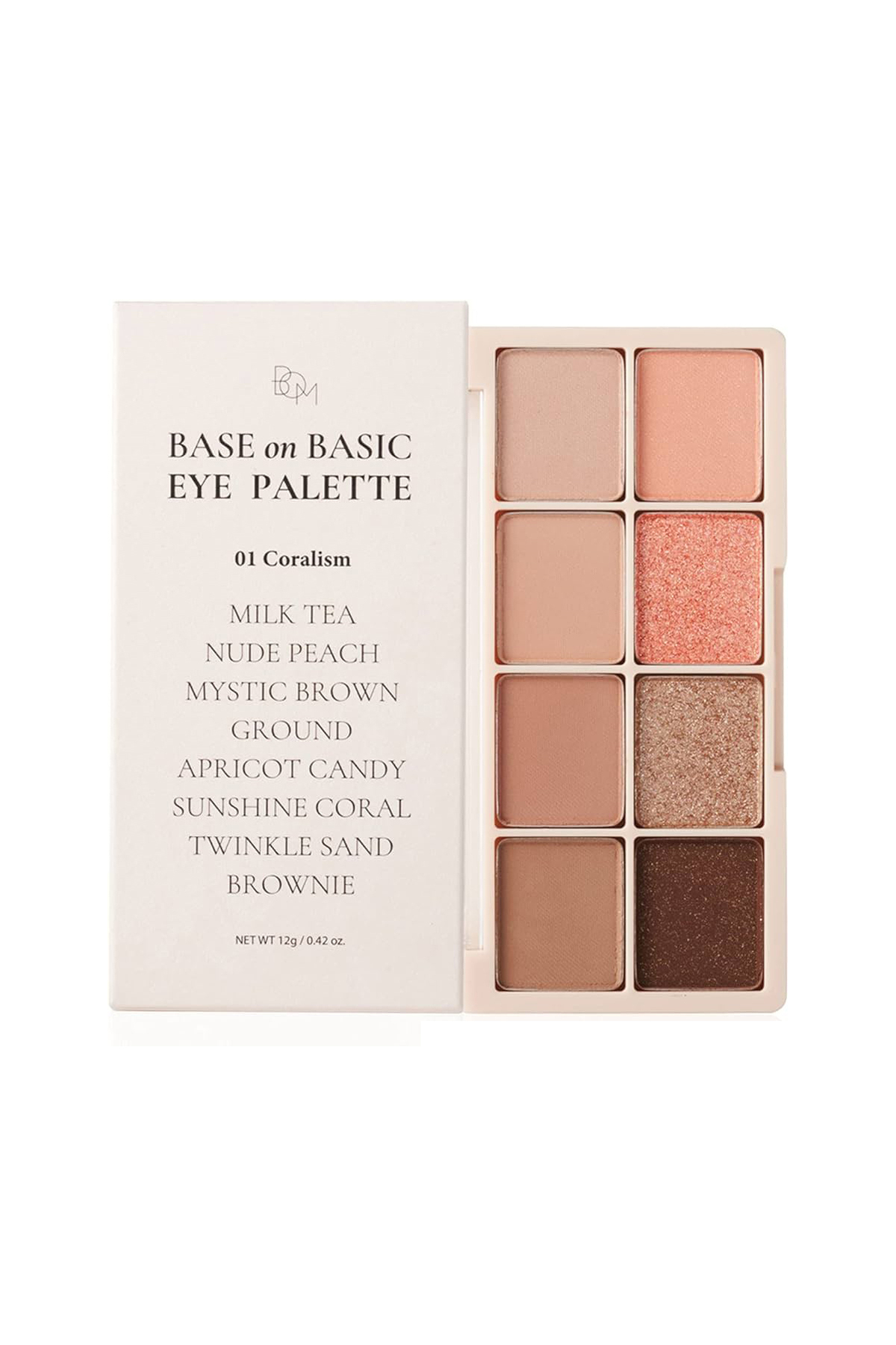 B.O.M Base On Basic Eye Palette 01 Coralism