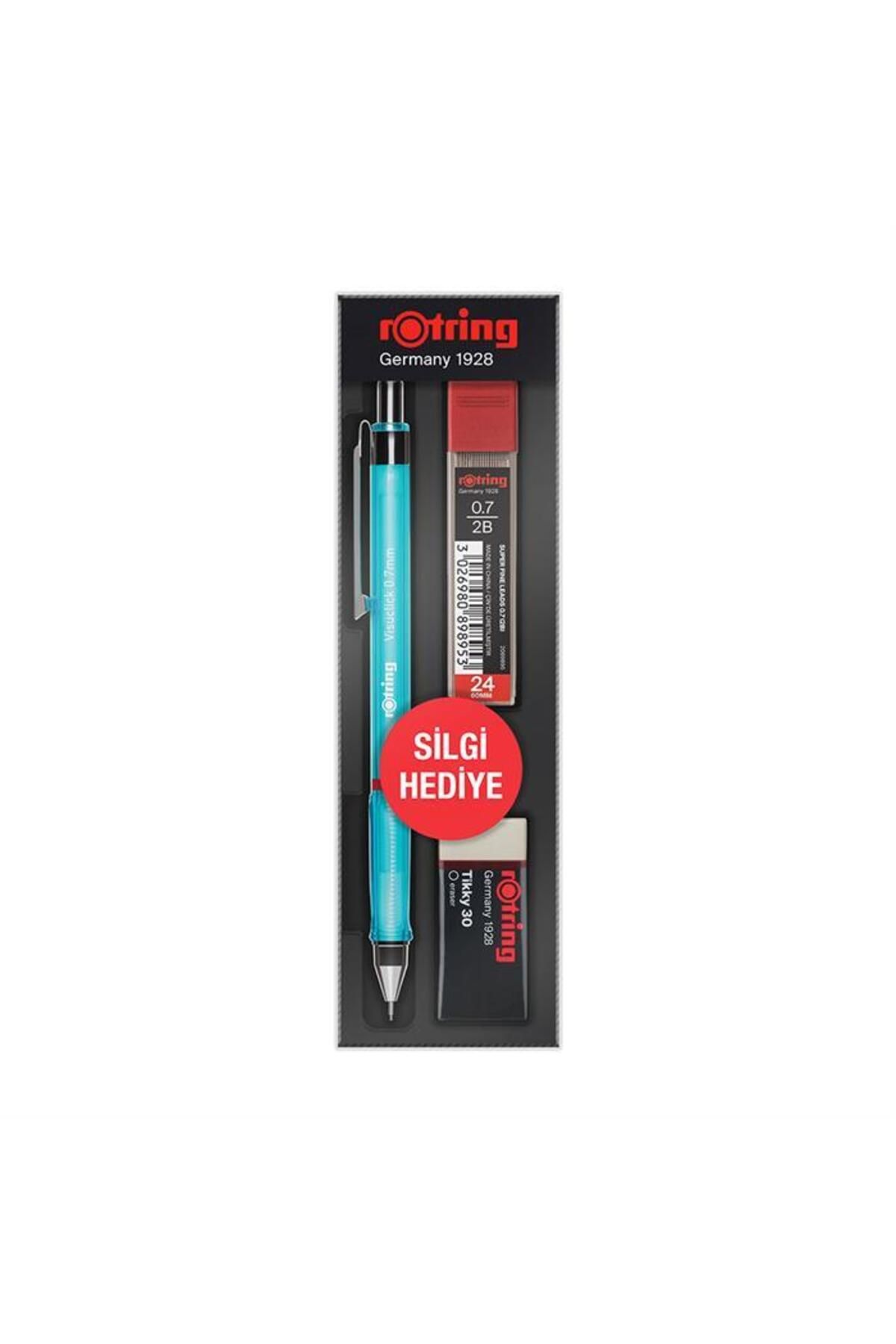 Rotring-Visuclick Versatil Nib and Eraser 0.7 Blue Pencil Set 1