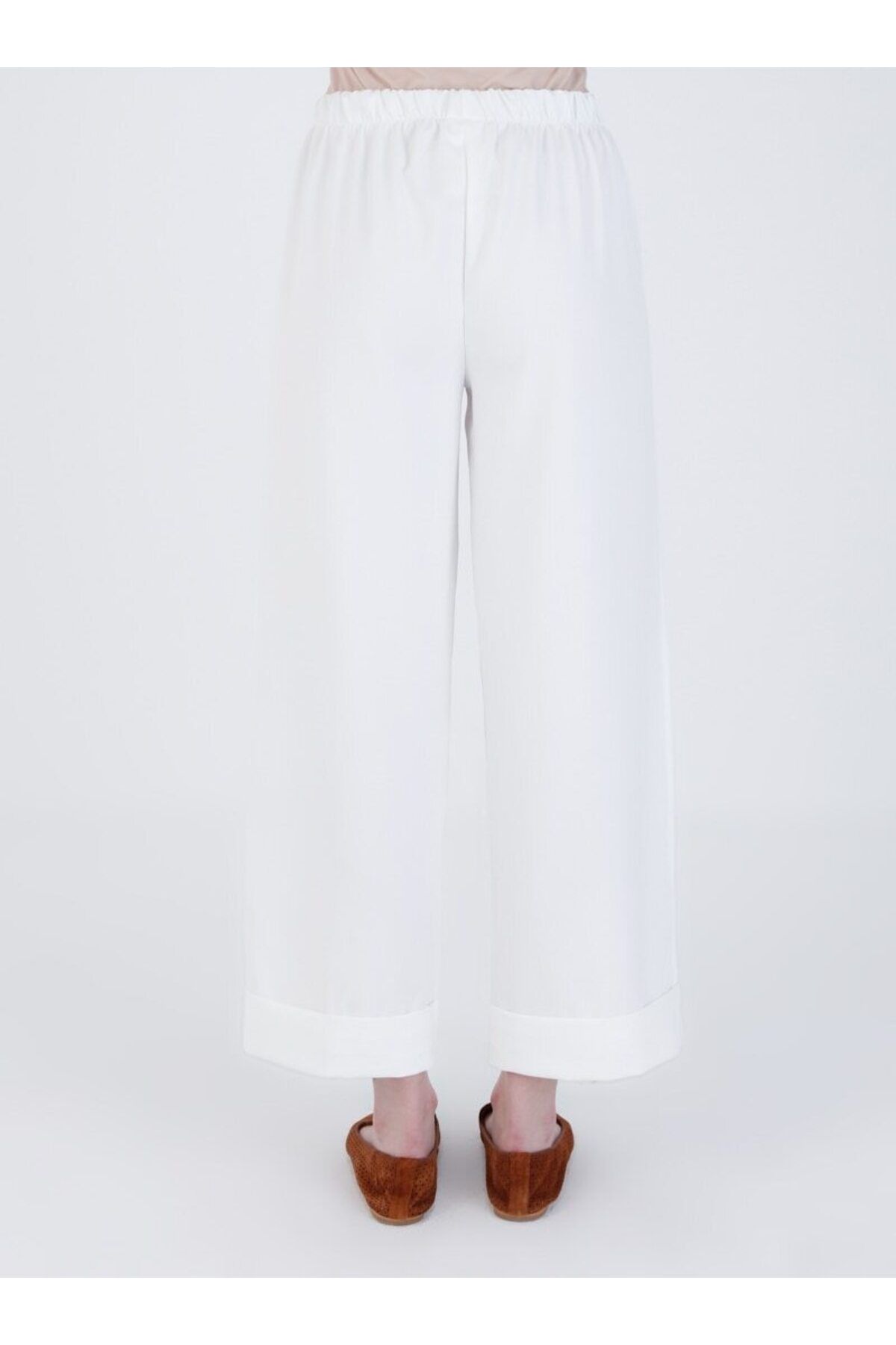 Veteks Line-Elastic Waist Trousers - Ecru - Veteks Line 3