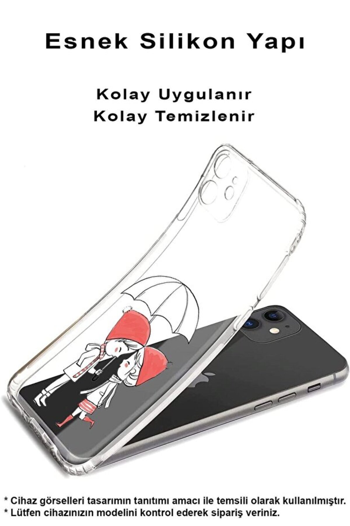 Samsung A05 Uyumlu Kamera Korumalı Aşk Tasarımlı Şeffaf Silikon Kılıf