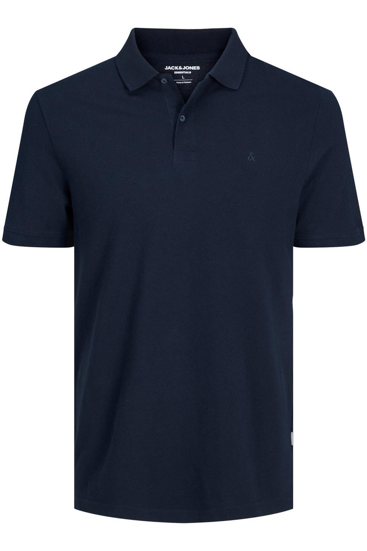 تیشرت مردانه آبی سرمه ای جک اند جونز | TYC67ECAD5B54A5070 اورجینال - تصویر 5