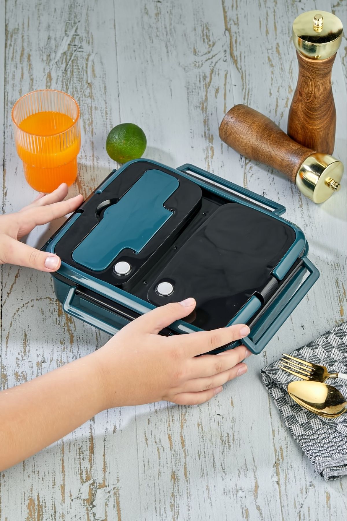 فلاسک سبز yk 1392 سریال ویژه لوکس استیل ضدزنگ کارکنان ضد زنگ 3 کابینت غذایی هازنت ترموس Cooker