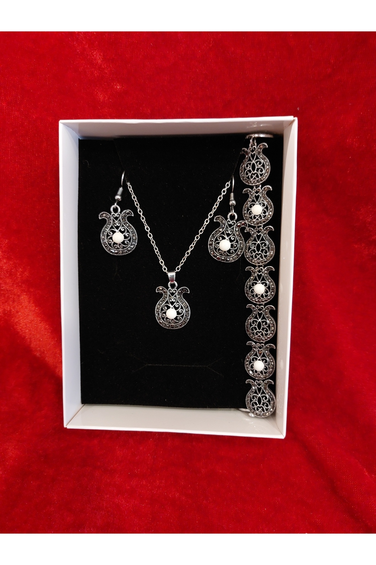 Lületaşı markazit lale set