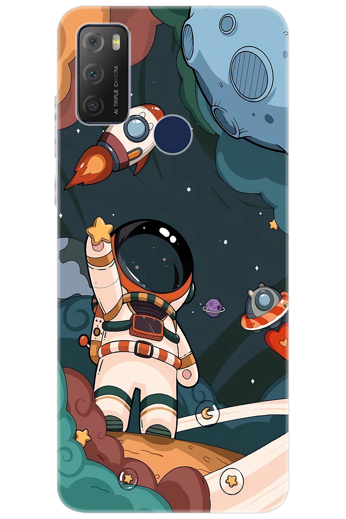20E 6125D Compatible Sheath Pattern Printed Silicone Astronaut NGO:696 CP-5S5FB1m
