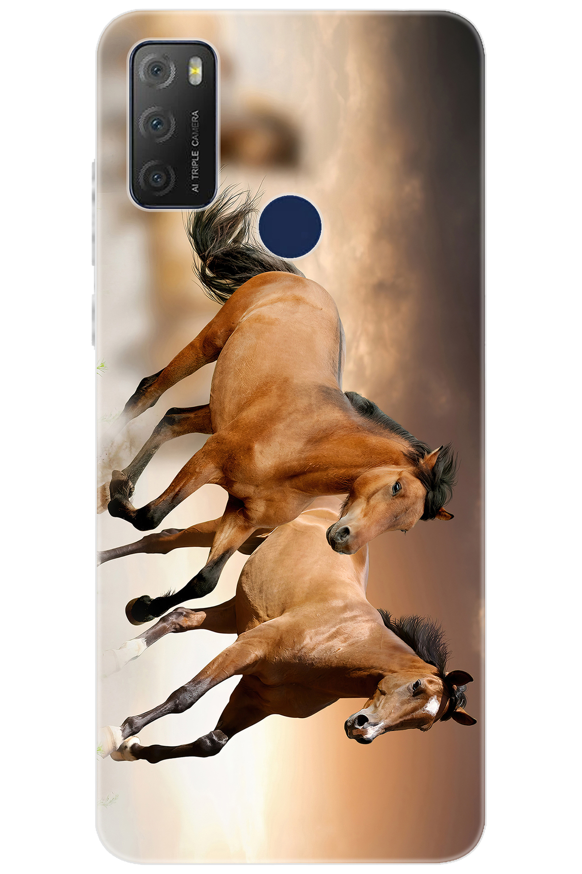 20E 6125D Compatible Sheath Pattern Printed Silicone Coffee Horses NGO:176 CP-NysiaHome