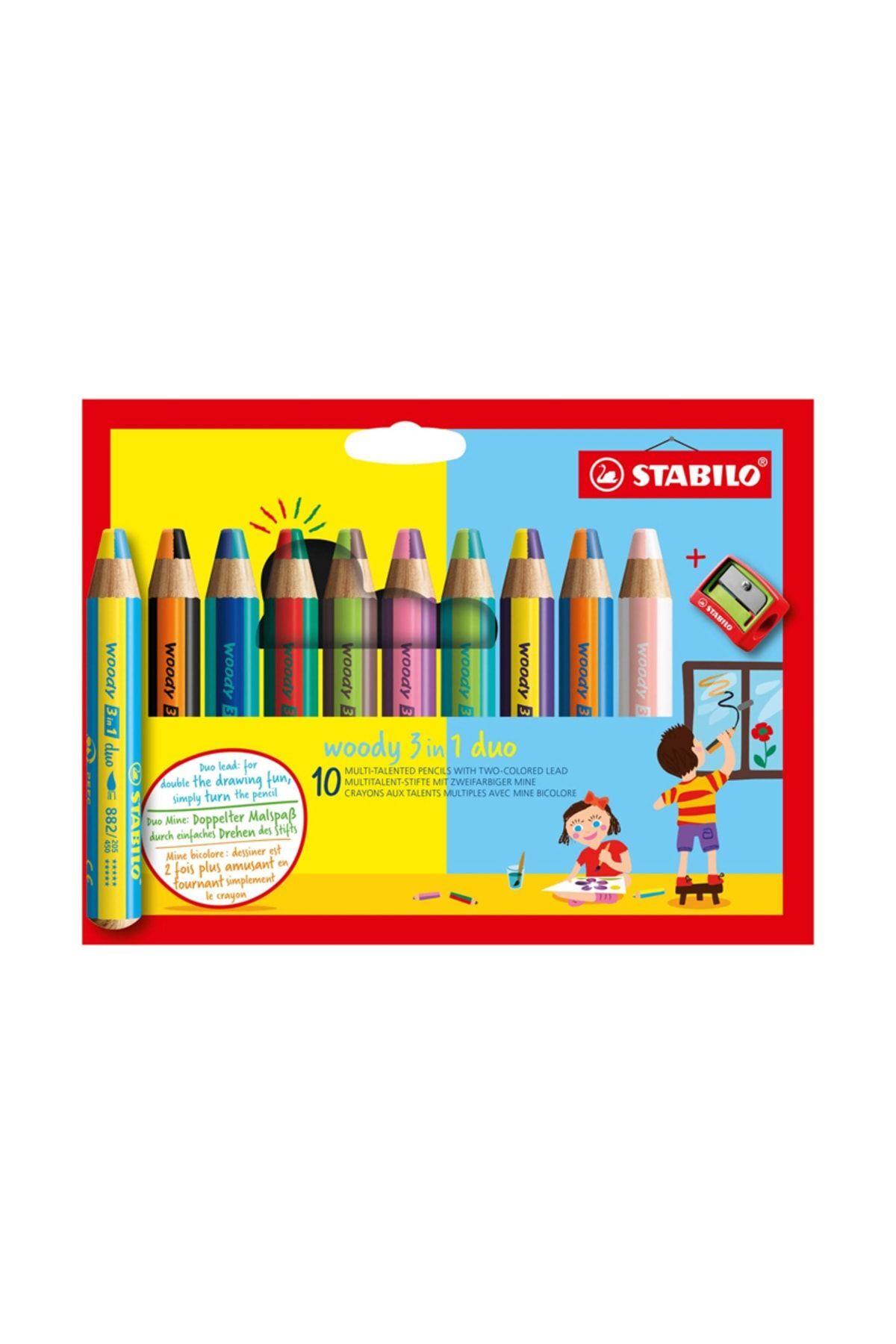 Stabilo Woody 3in1 Duo 10 Lu Kalemtıraş - Fiyatı, Yorumları