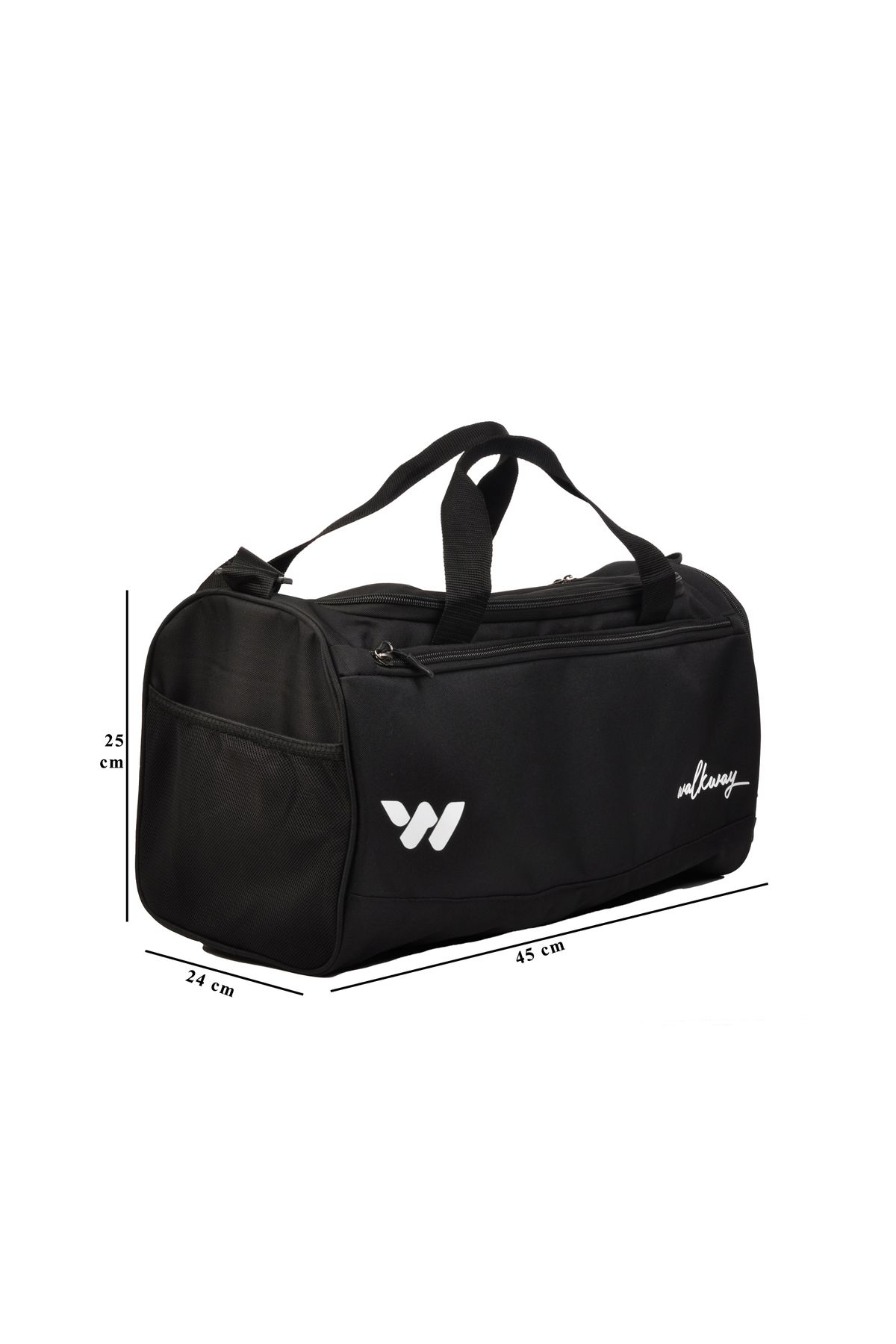 WALKWAY-Geantă sport neagră unisex 4