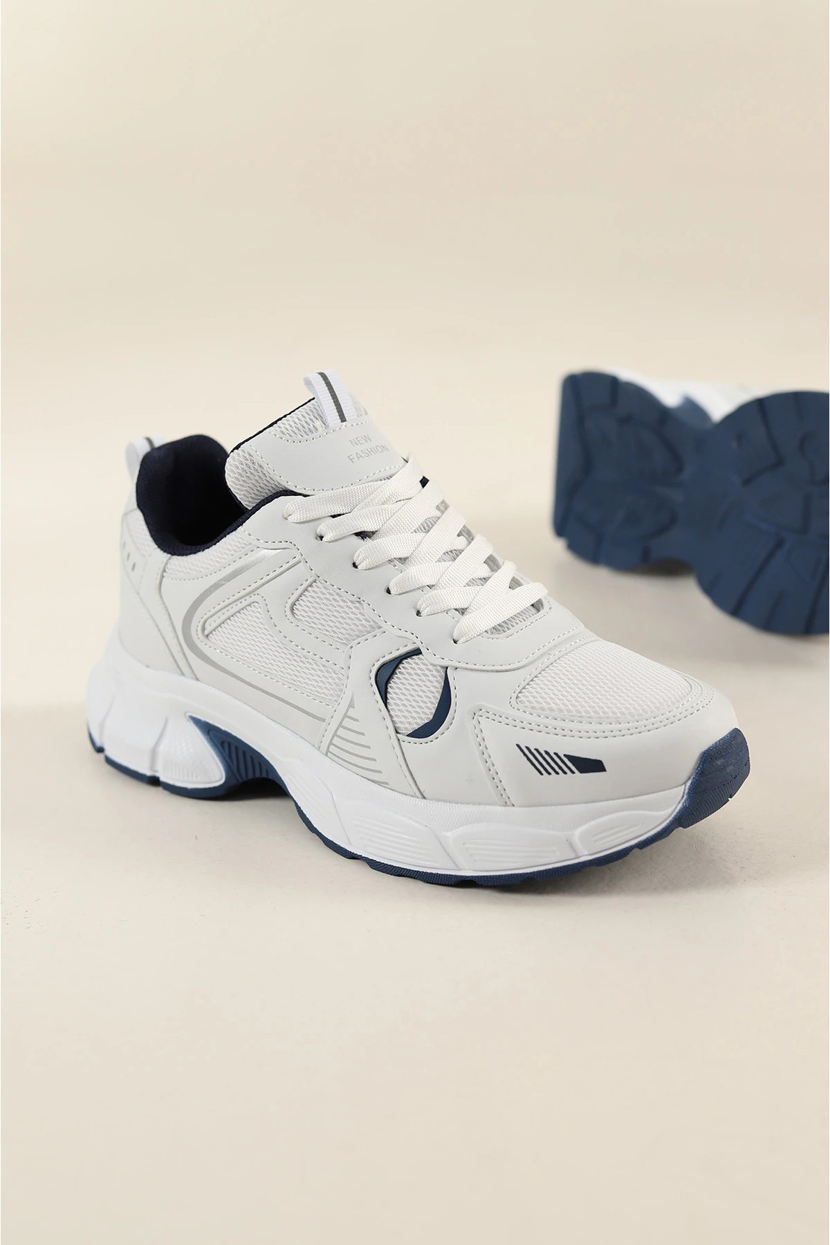 McDark  Unisex Beyaz Sax Günlük Sneakers Spor Ayakkabı - Görsel 3