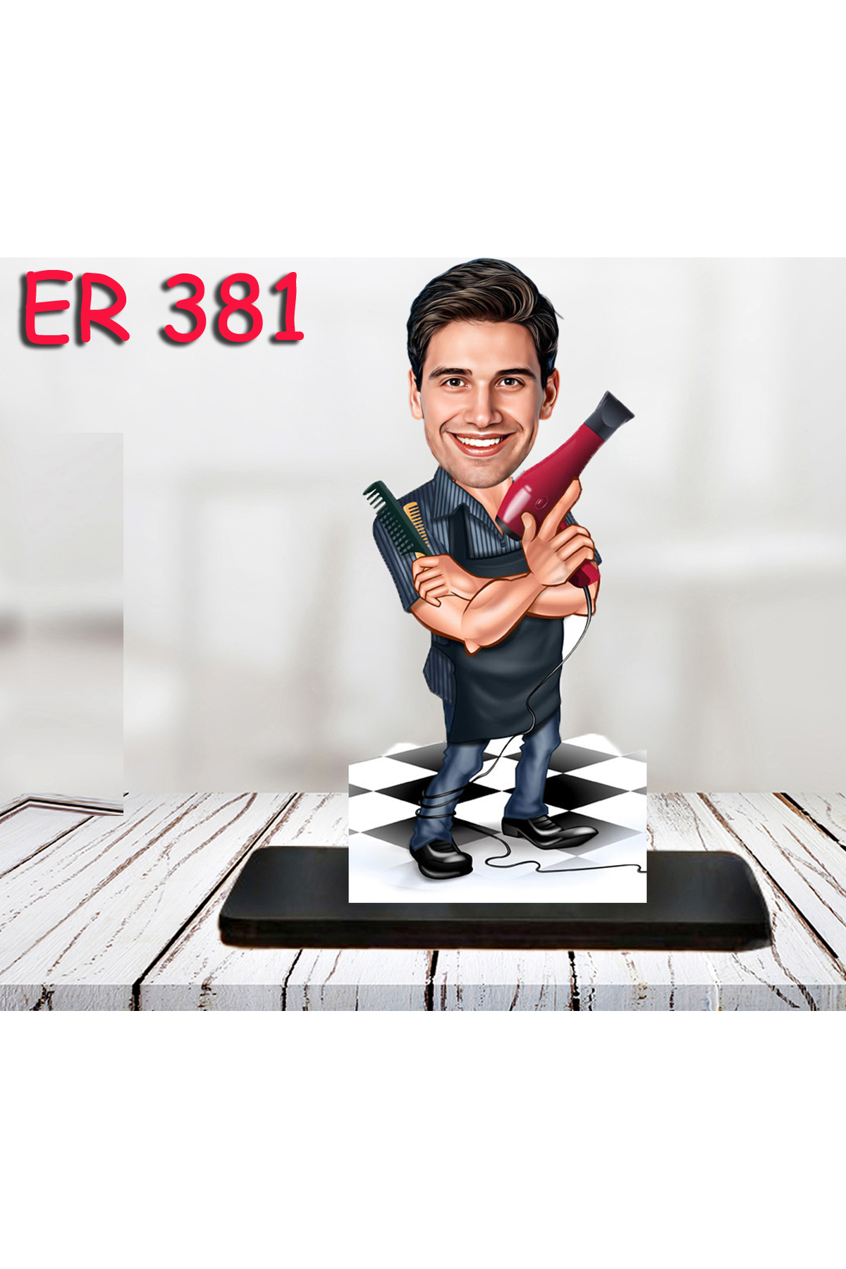 Personalized Wooden Figurine - Men's Profession Cartoon Figurine 21