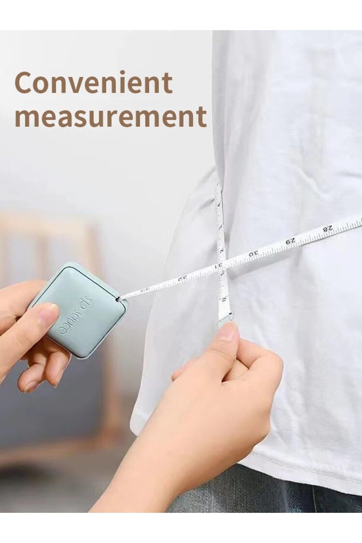 Choice-1pc Soft Square Tape Measure 79 Inch 2m Push Button Measuring Tape Body Measuring Soft Tape Retra... 6