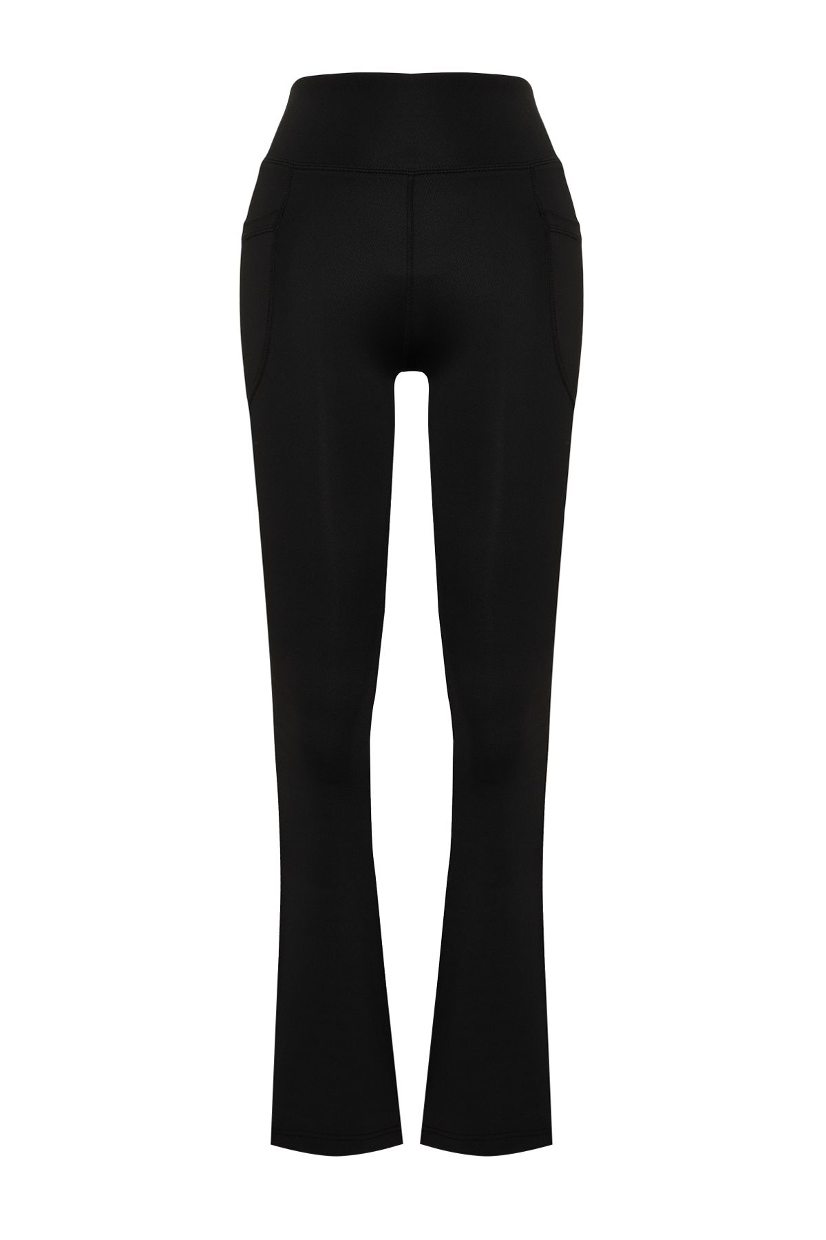 Trendyol Collection-Černá potápěčská/ponorná tkanina Uvolněný střih na španělské noze Pletené sportovní tepláky THMSS24EA00000 9
