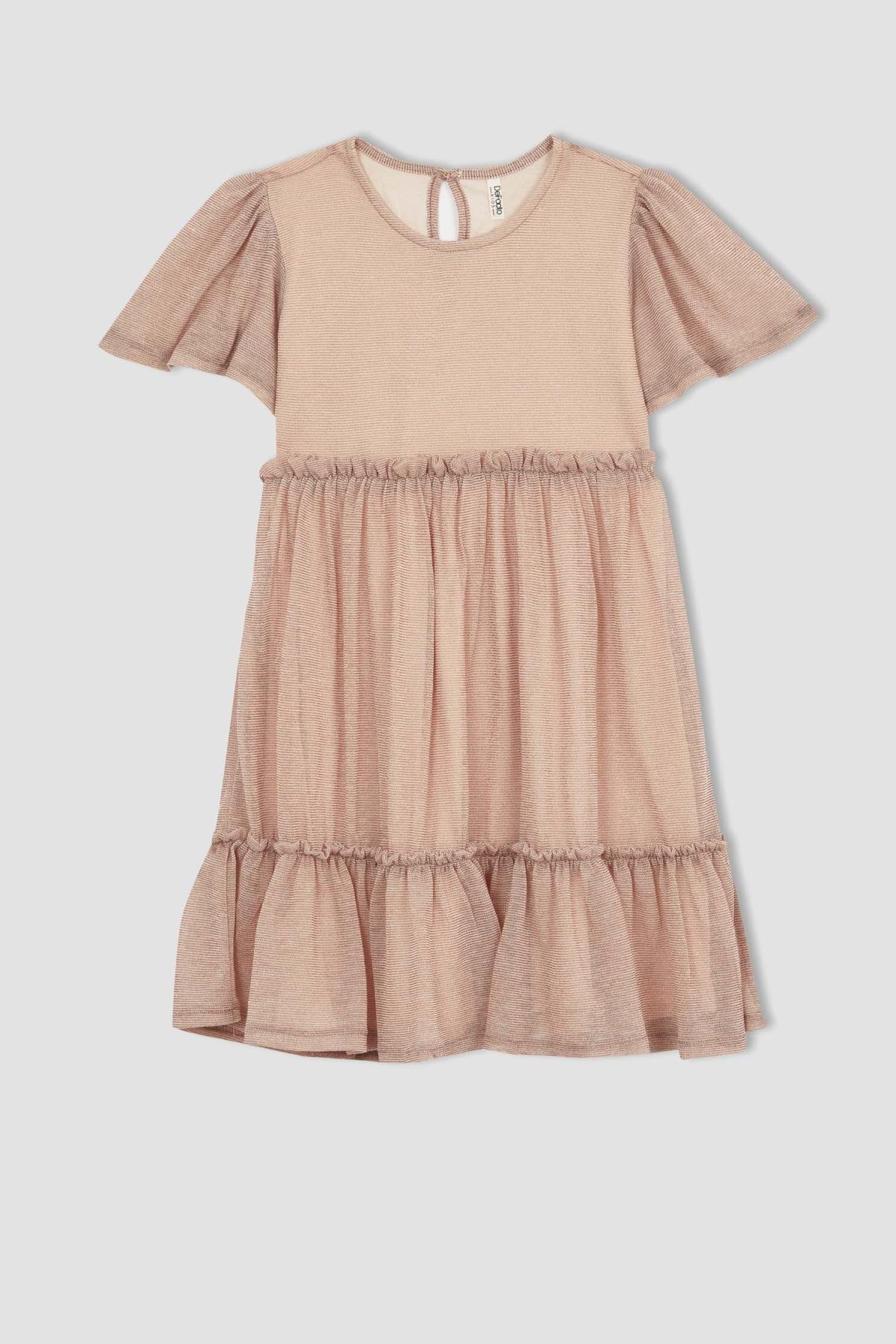 لباس مجلسی دخترانه اکرو دفکتوDefacto | X3861A622SM اورجینال - تصویر 5