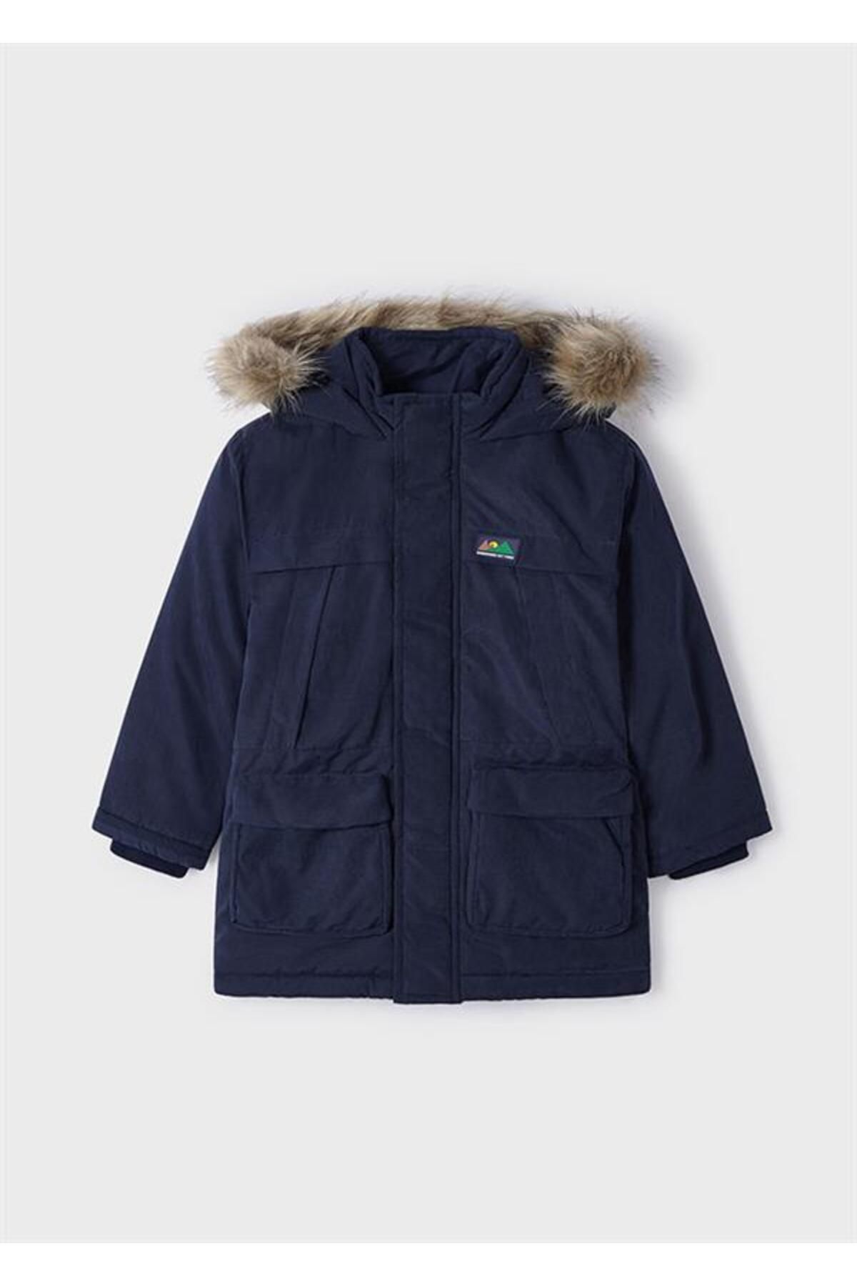 Boys fur parka best sale