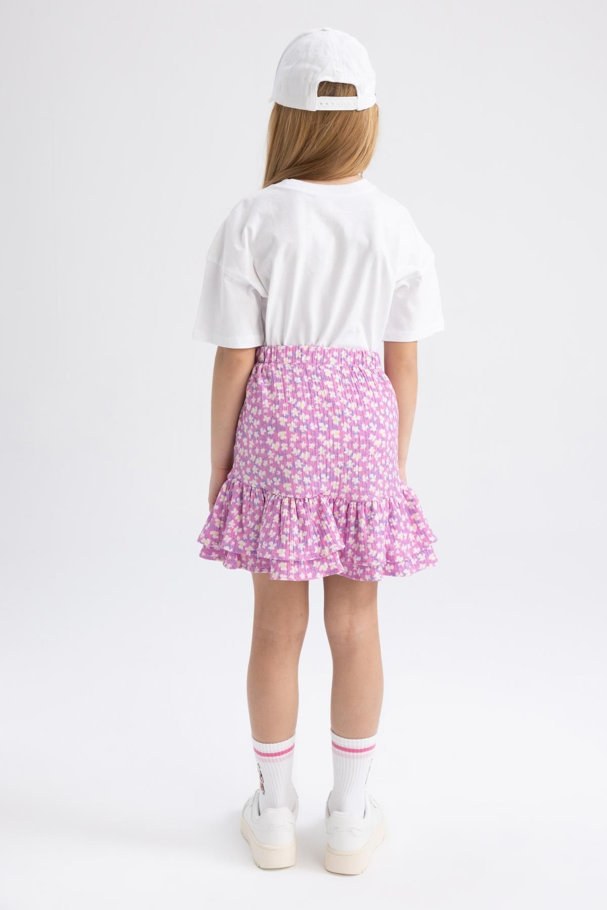 DeFacto-Kurzarm-T-Shirt-Rock für Mädchen, 2-teiliges Set Z8985a623sm 7