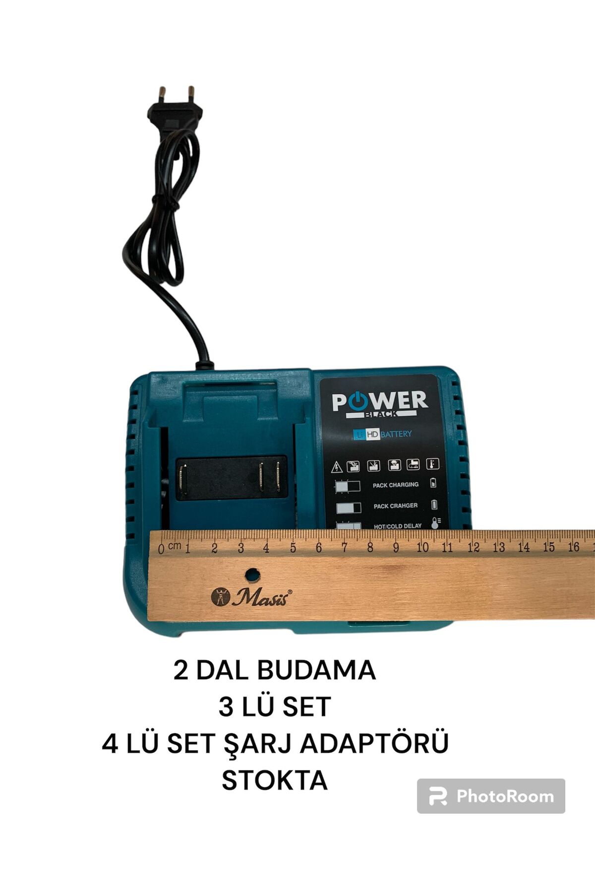 POWER BLACK 58 V 5 AH   Li-İon 4 LÜ SET Adaptör