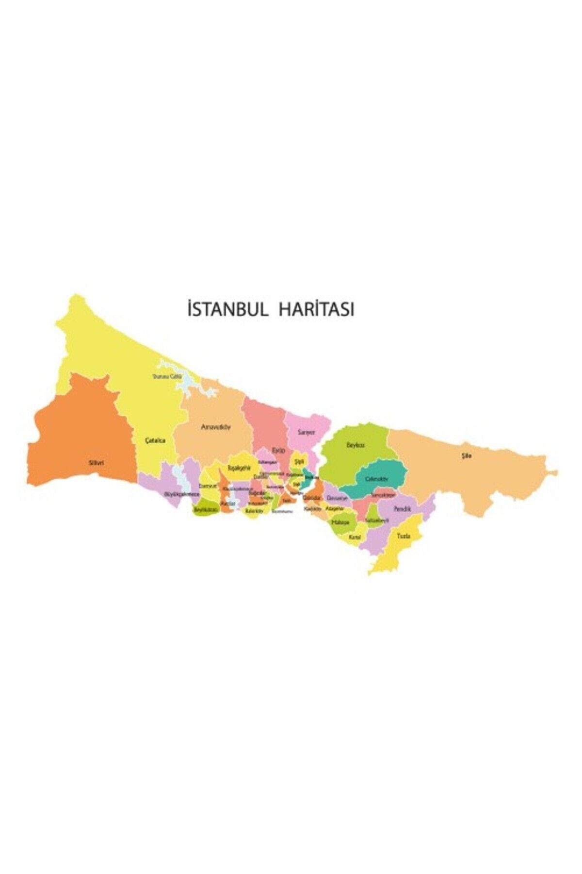 Pi Papers-Colorful Istanbul Map, Non-Adhesive Self-Retaining, Practical, Static Smart Paper Map 4