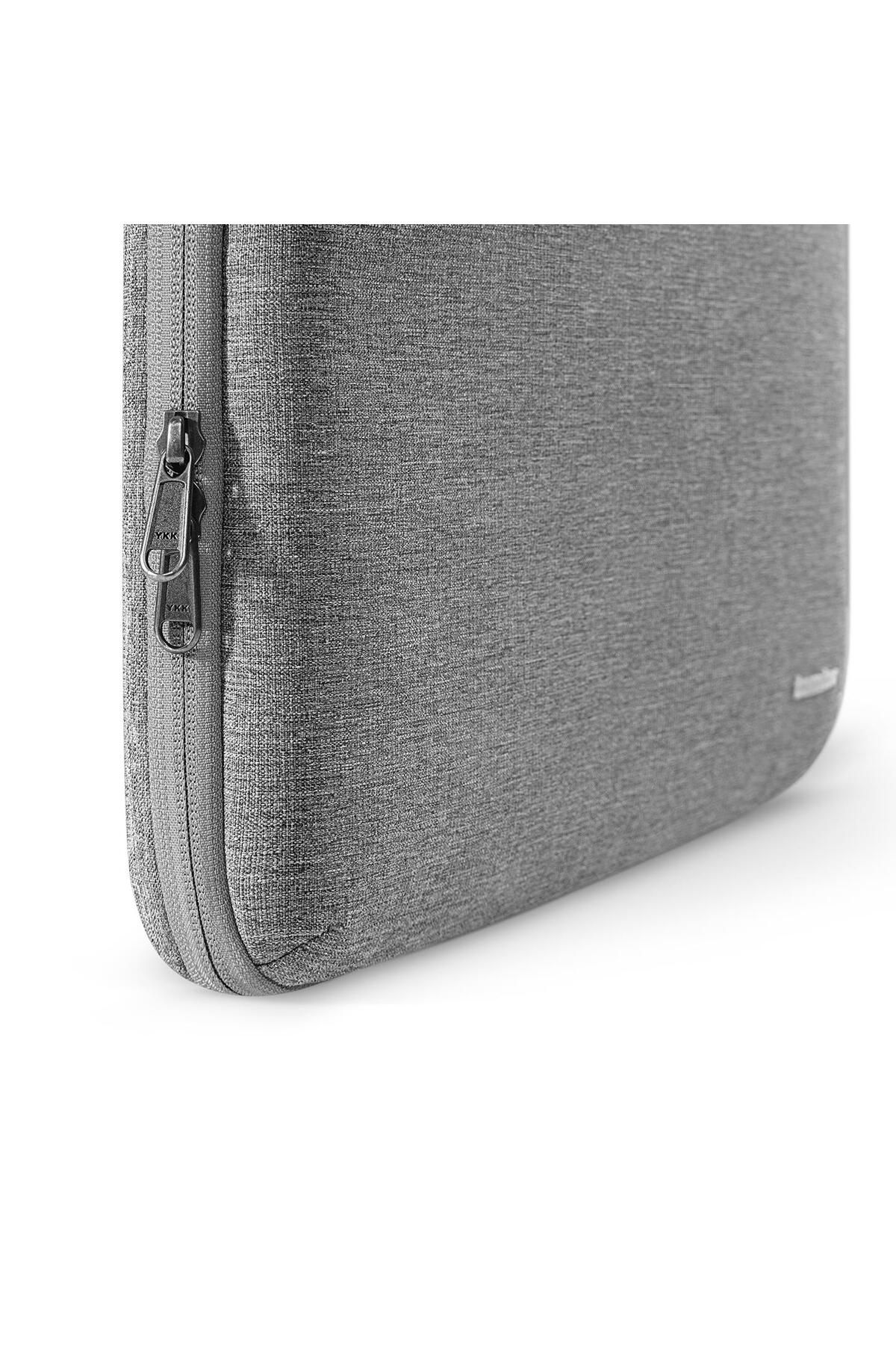 کیف لپ تاپ و اسناد خاکستری زنانه A22 16 GRAY دستی نوت بوک Tomtoc