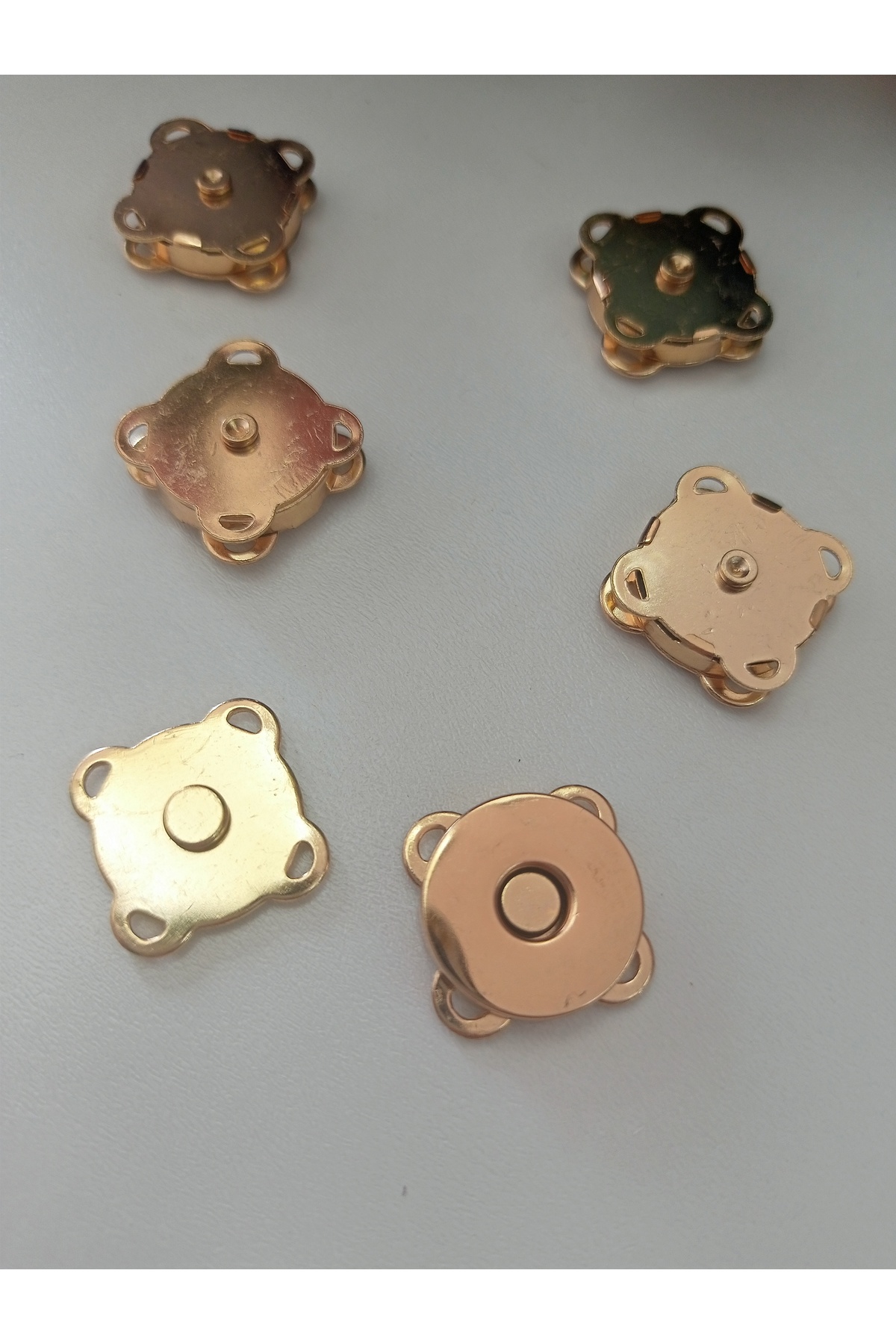 IĞNE&İPLİK Çanta Aksesuarı - Örgü Çanta Dikmeli Mıknatıs - 5 Adet