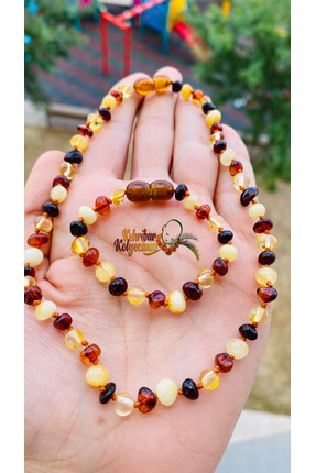 Kehribarkolyecimm orijinal sertifikalı kehribar bebek seti