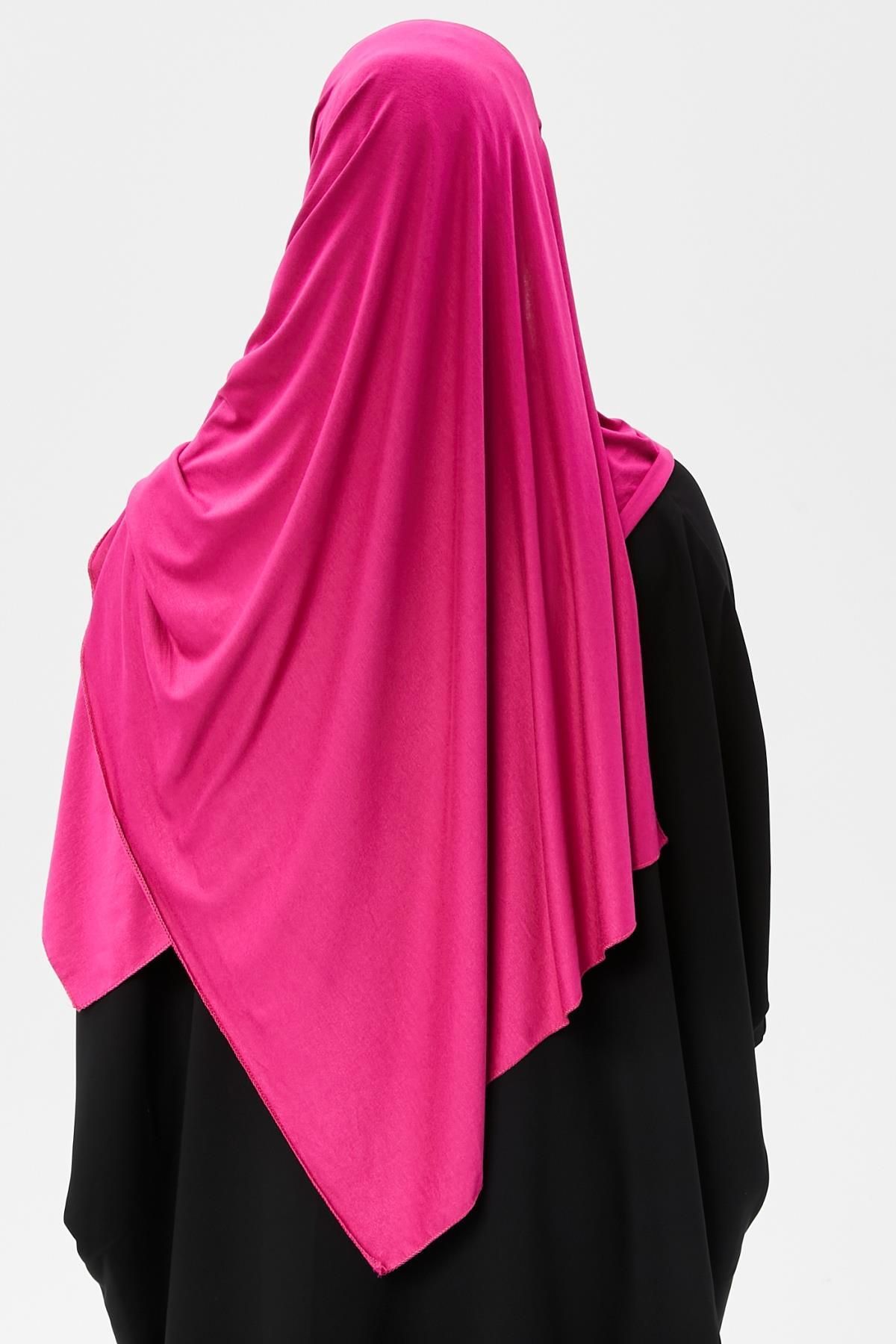 Altobeh-Hijab Combed Shawl Plain Light Fuchsia 6
