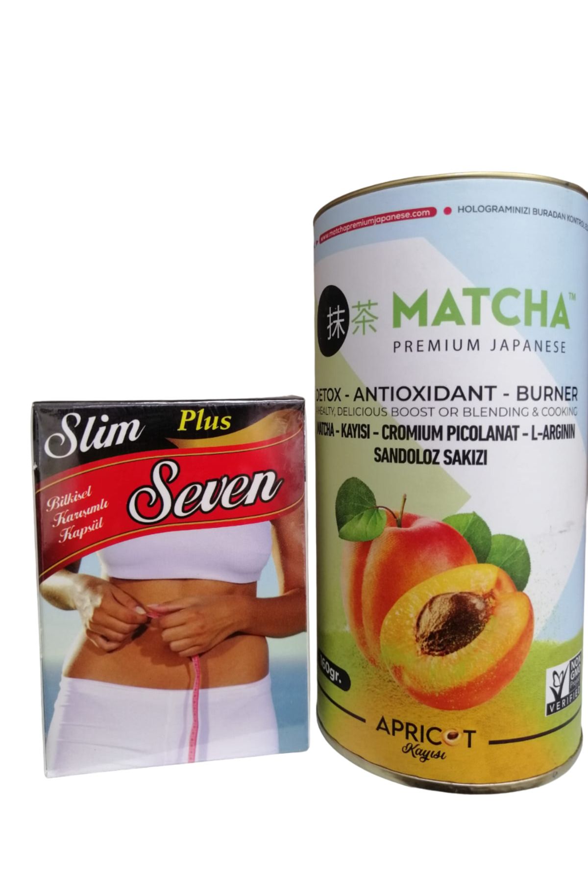 Slim Seven Kapsül 30 lu & Matcha Detox Kayısılı 20 li