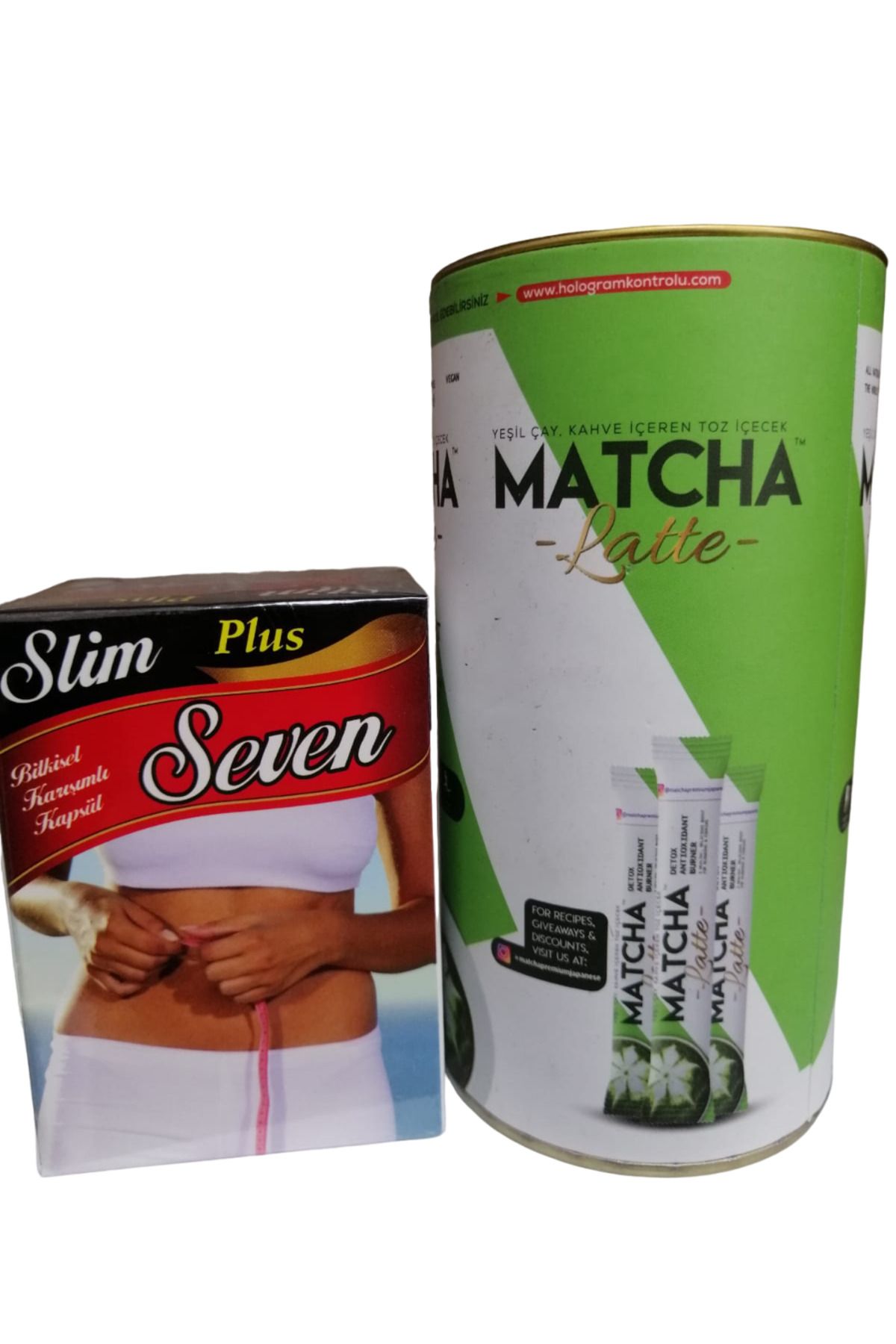 Slim Seven Kapsül 30 lu & Matcha Detox Latte 20 li