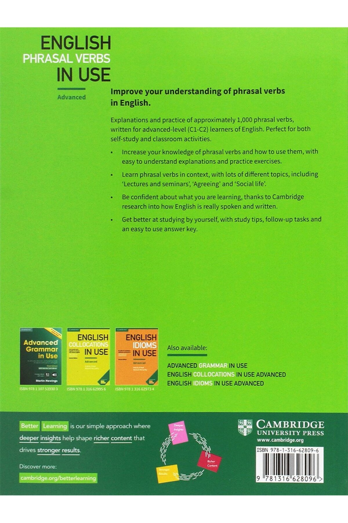 Cambridge University English Phrasal Verbs In Use Advanced Book With ...