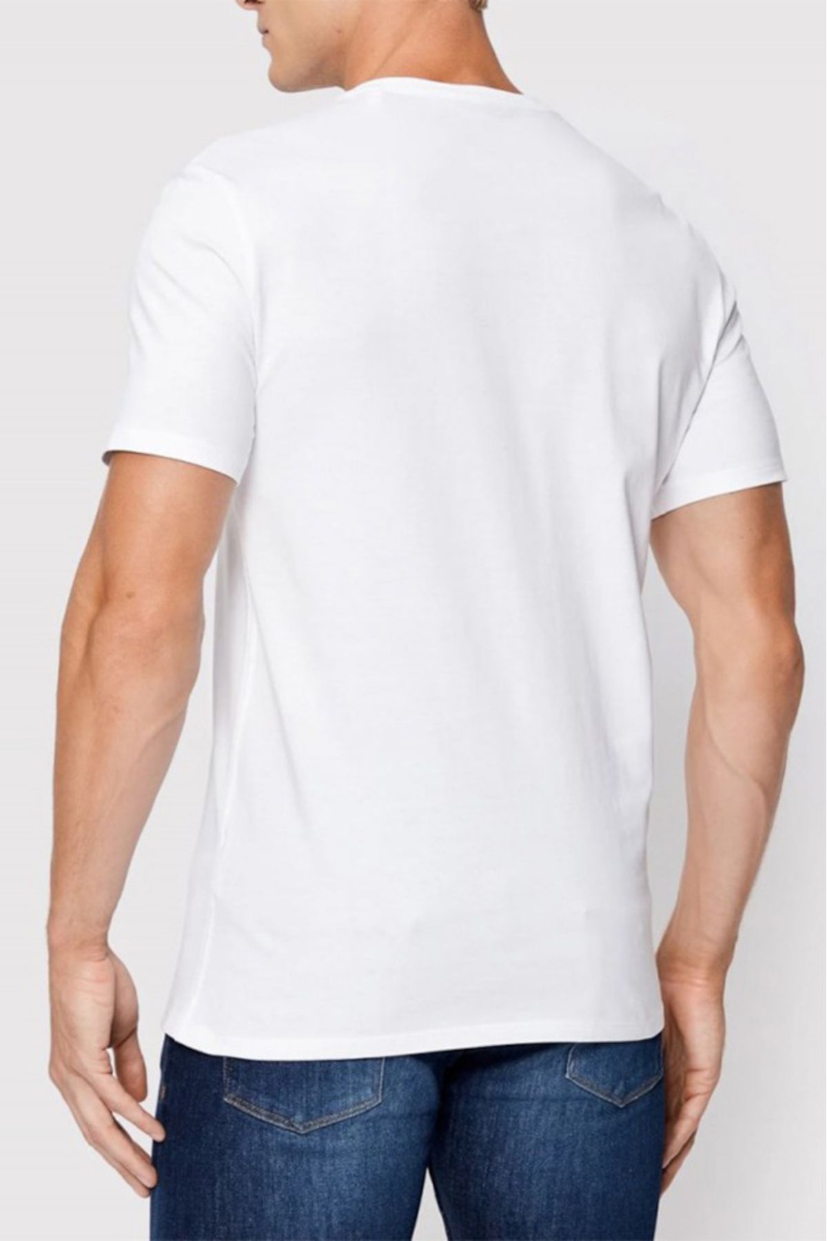 تی شرت سفید مردانه t shirt با آرم حدس Guess