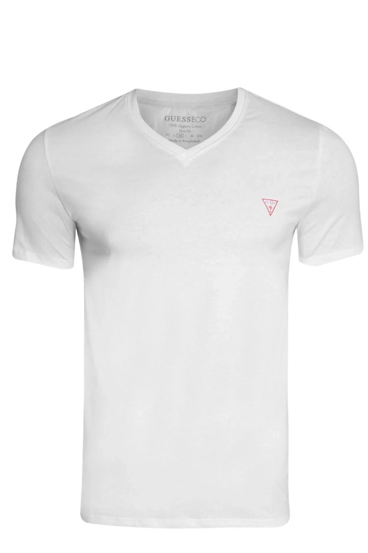 تی شرت سفید مردانه t shirt با آرم حدس Guess