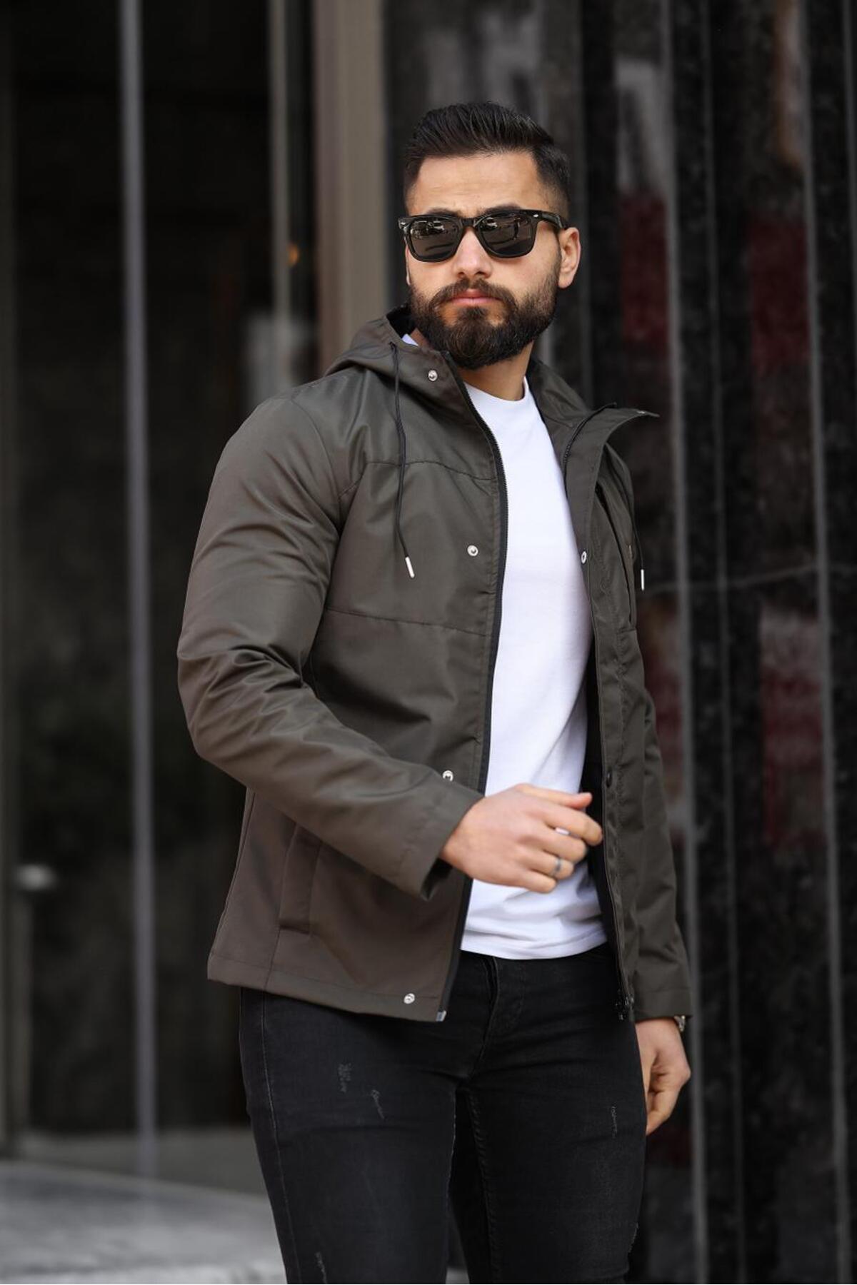 Erkek Mevsimlik Mont — خاکی 01-A — تصویر 4 از 4