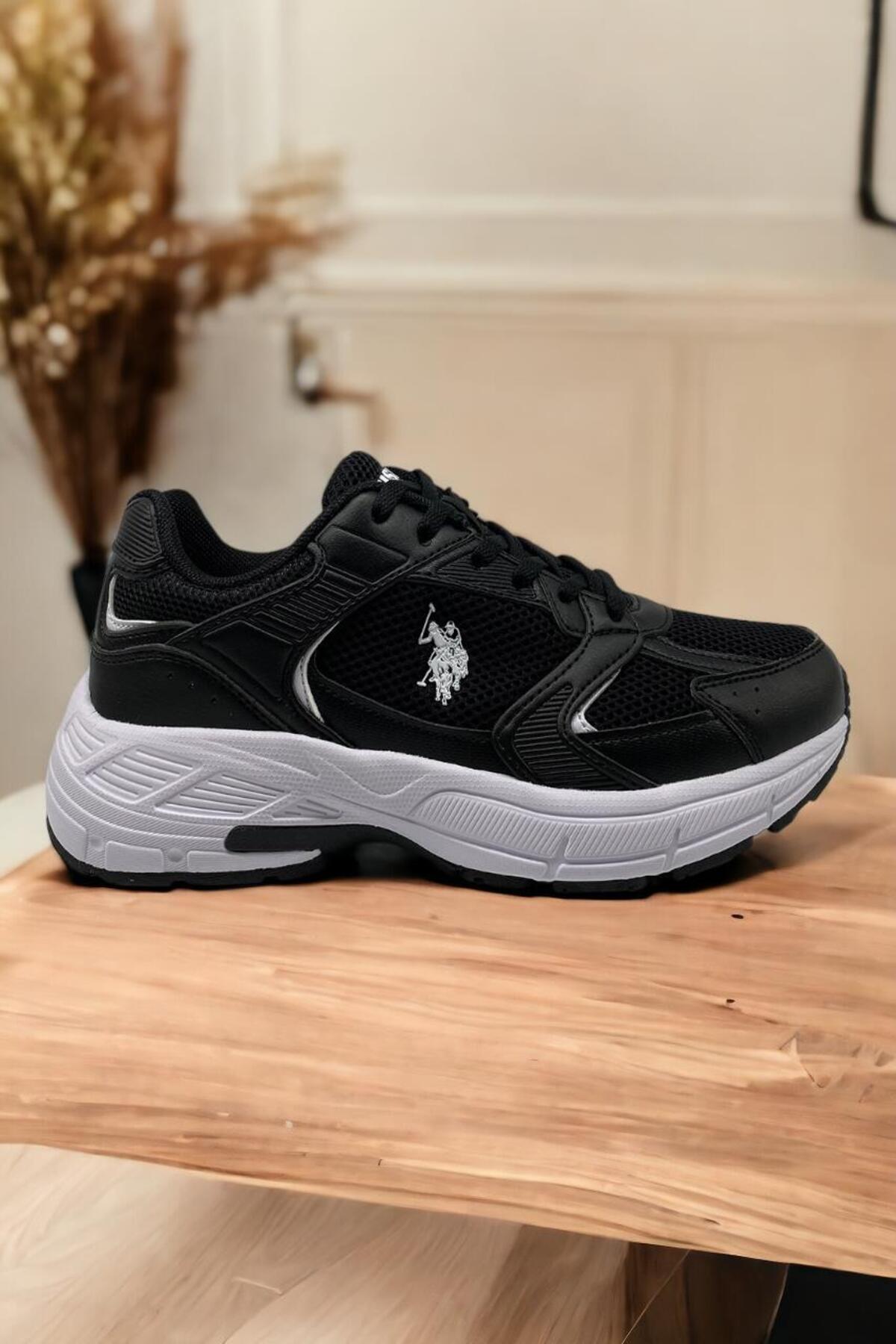 پولو اسن ایالات متحده کفش اسپرت زنانه فلیکس مشکی U.S. Polo Assn. یو اس پولو اورجینال - تصویر 2