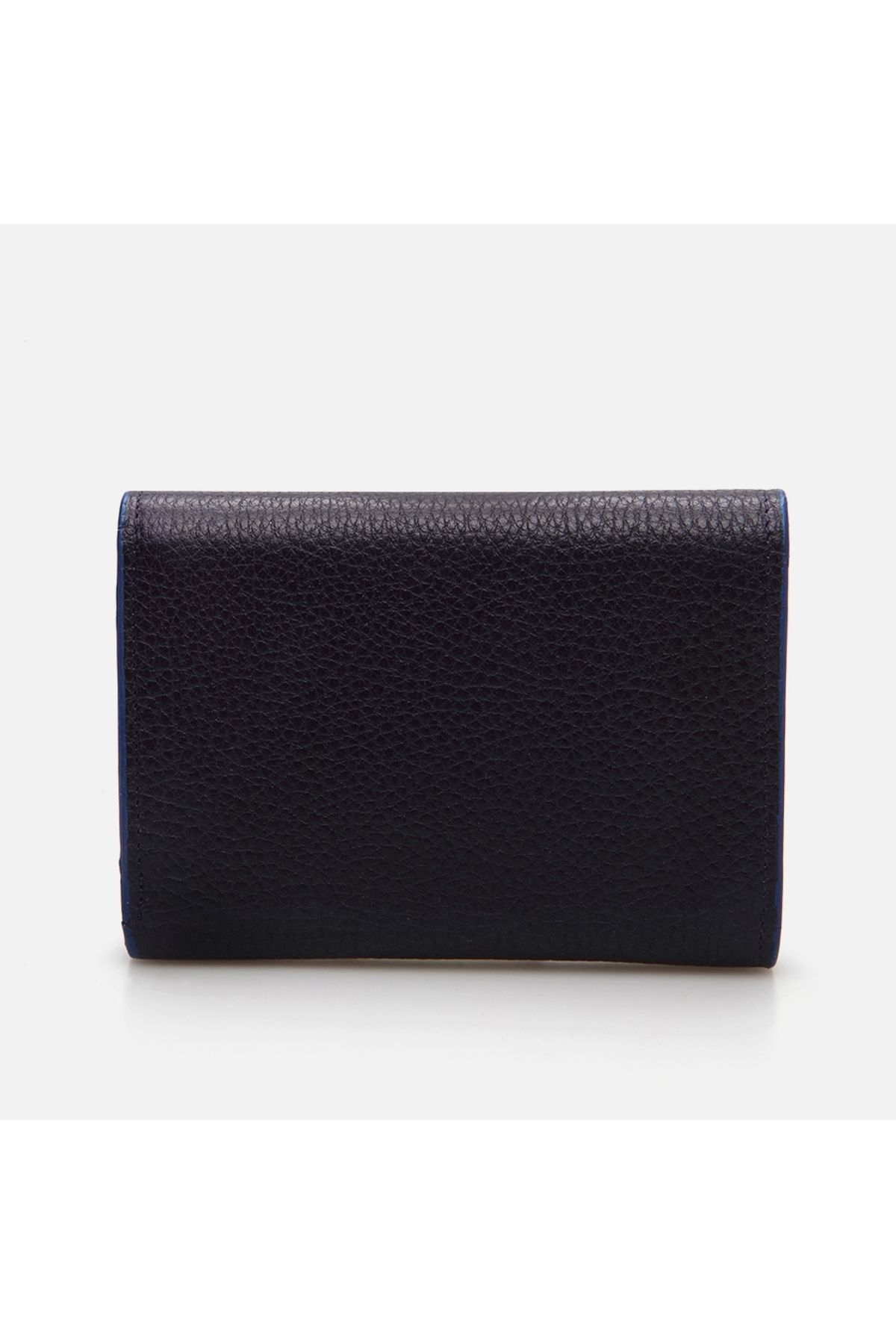 Hotiç-Genuine Leather Navy Blue Women's Wallet 3