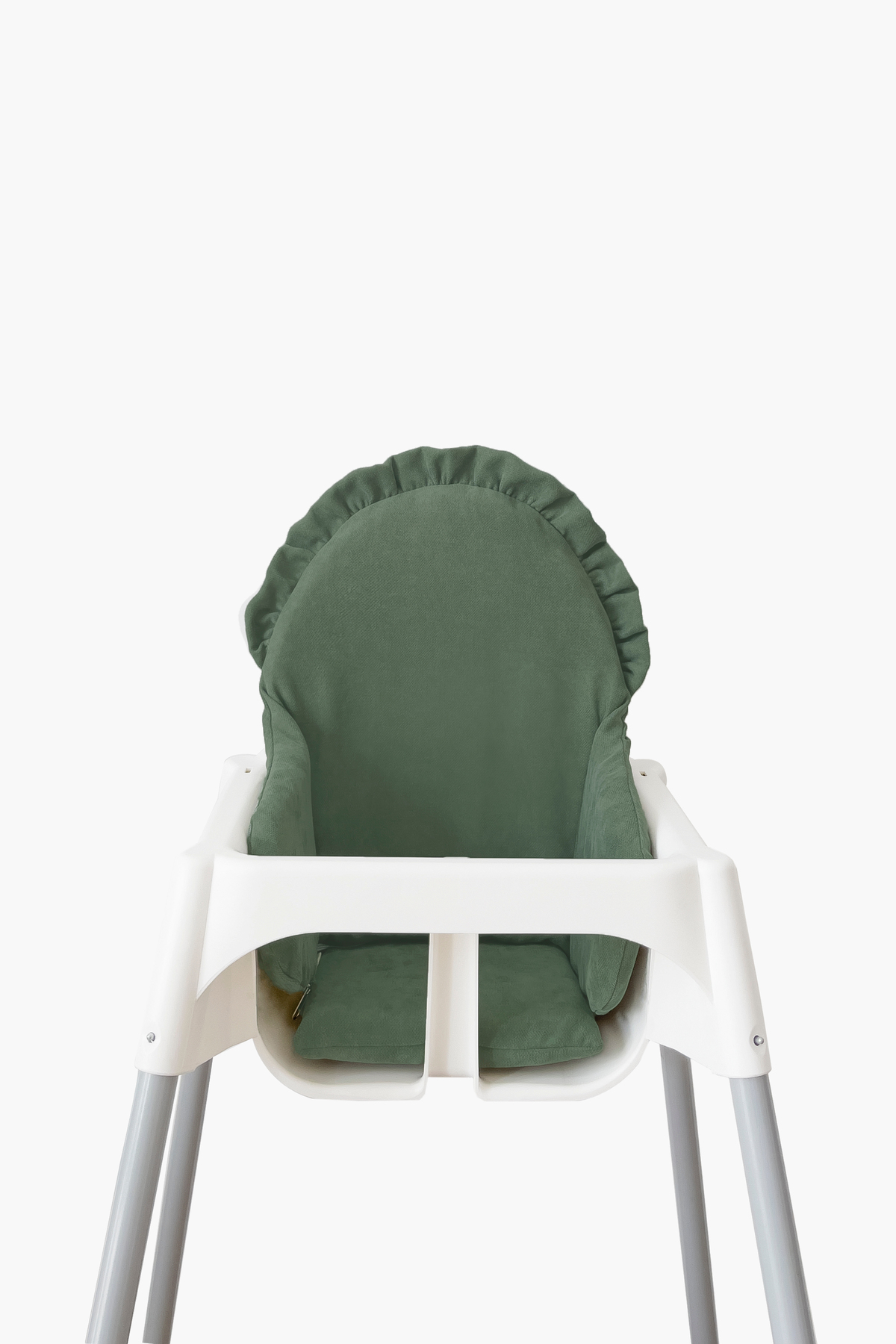 Piamom Fırfırlı Yeşil Mama Sandalyesi Minderi Vintage, Iskandinav, Bohem