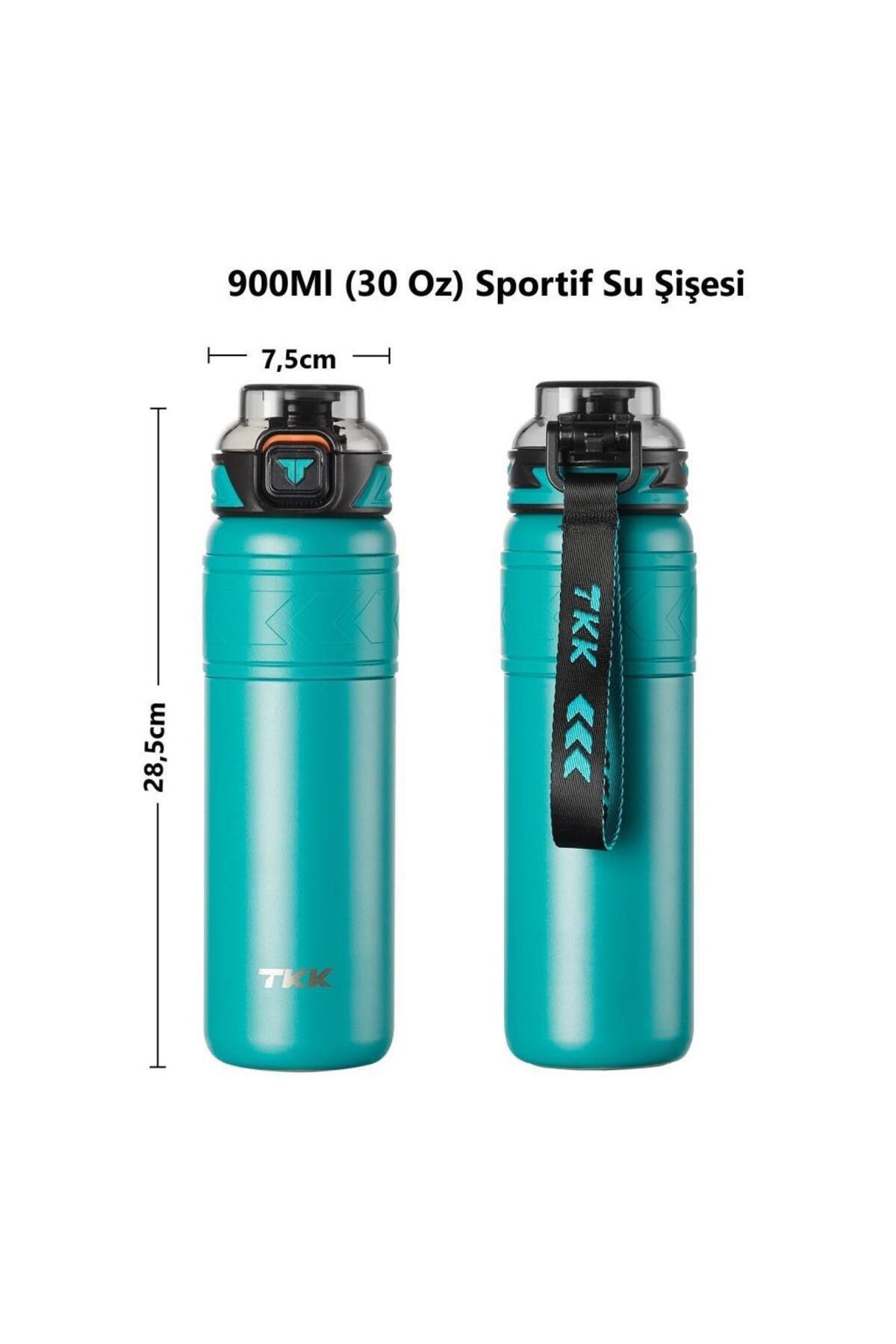 قمقمه کمپ آبی فیروزه ای ترموس ماتارا 900ml TKK
