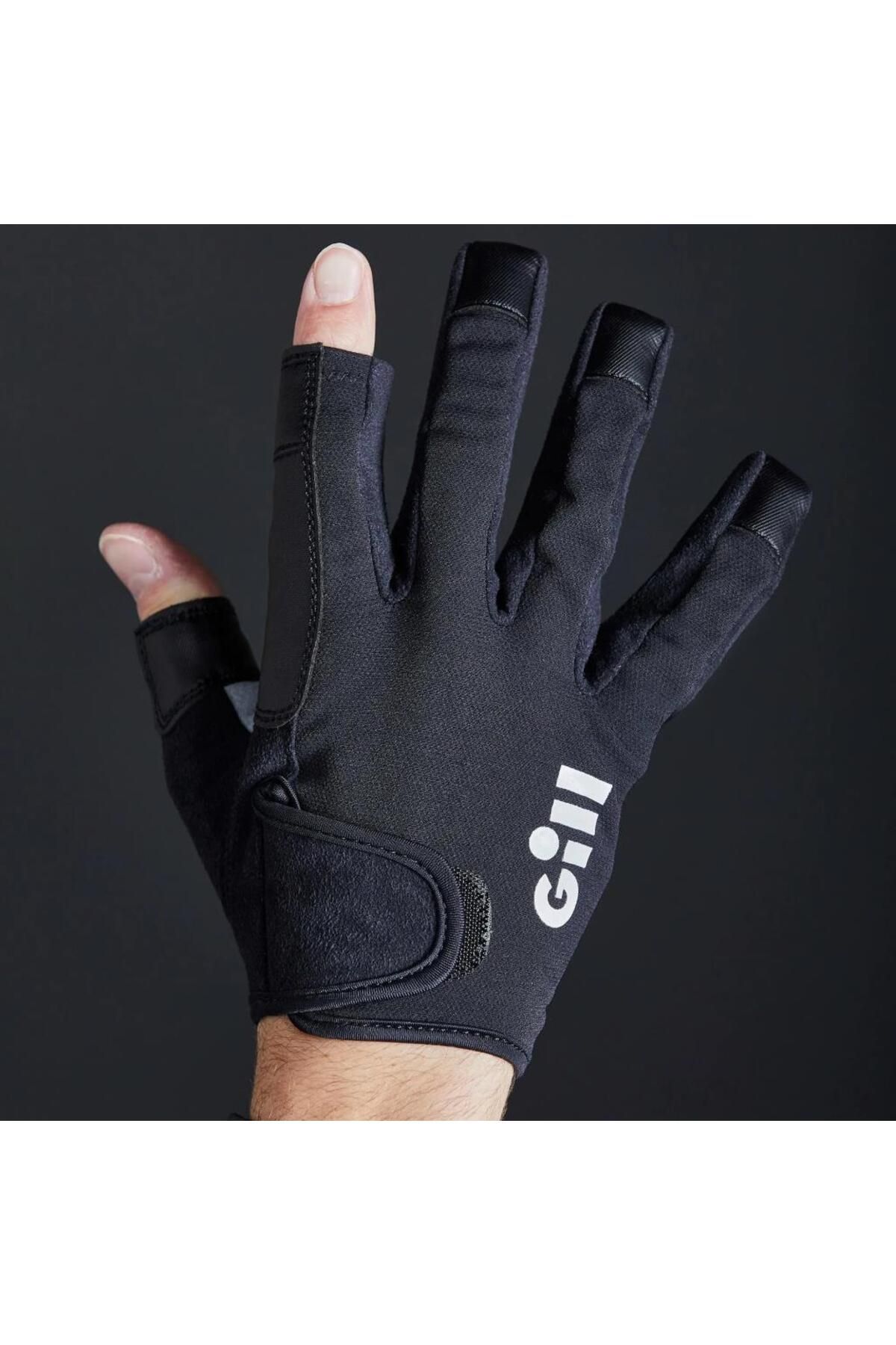 Gill Deckhand Gloves - Short Finger - Black L